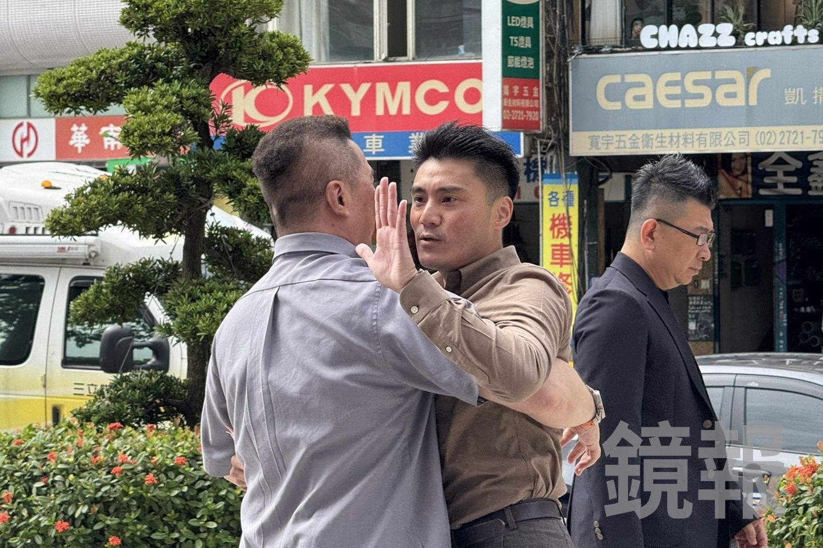 丁瑀8月遭國民黨開除,一度赴黨中央抗議。攝影李奇叡
