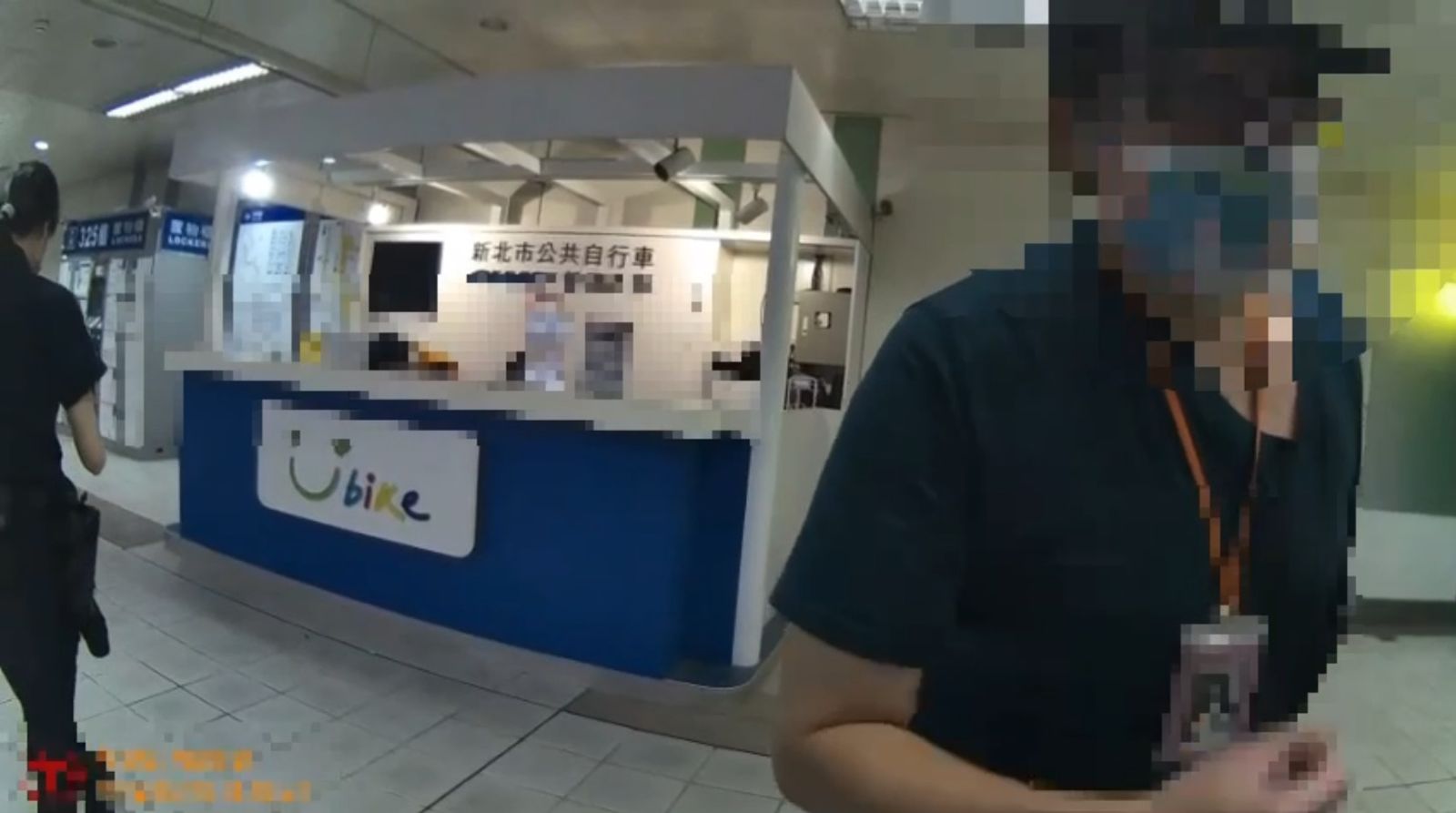 該男子不斷跳針聲稱遭恐嚇。圖/翻攝畫面