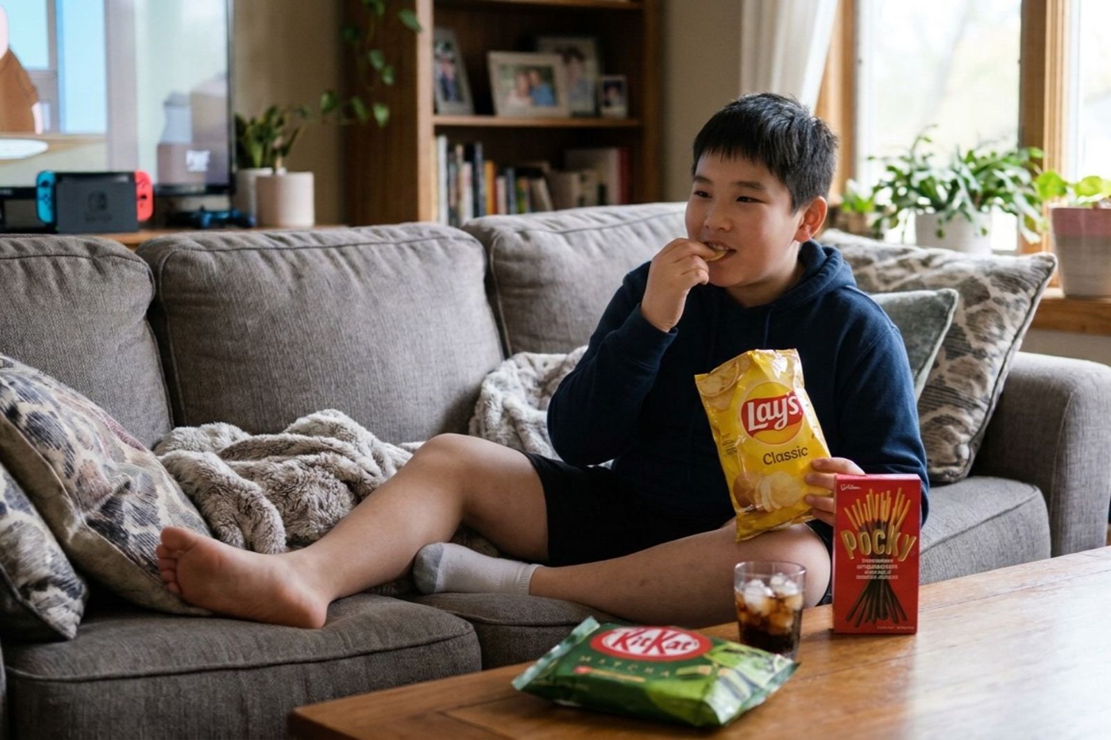孩子越愛吃洋芋片、餅乾，大腦對食物反應越強！研究揭1年後體脂增加越多