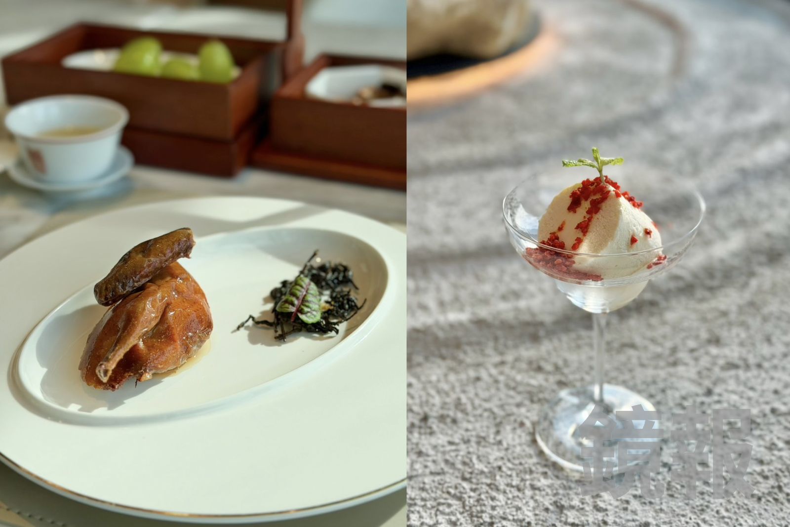 正男報食事/蜜香紅茶滷乳鴿、麻婆豆腐變冰淇淋!「川雅」官府川菜變超chill