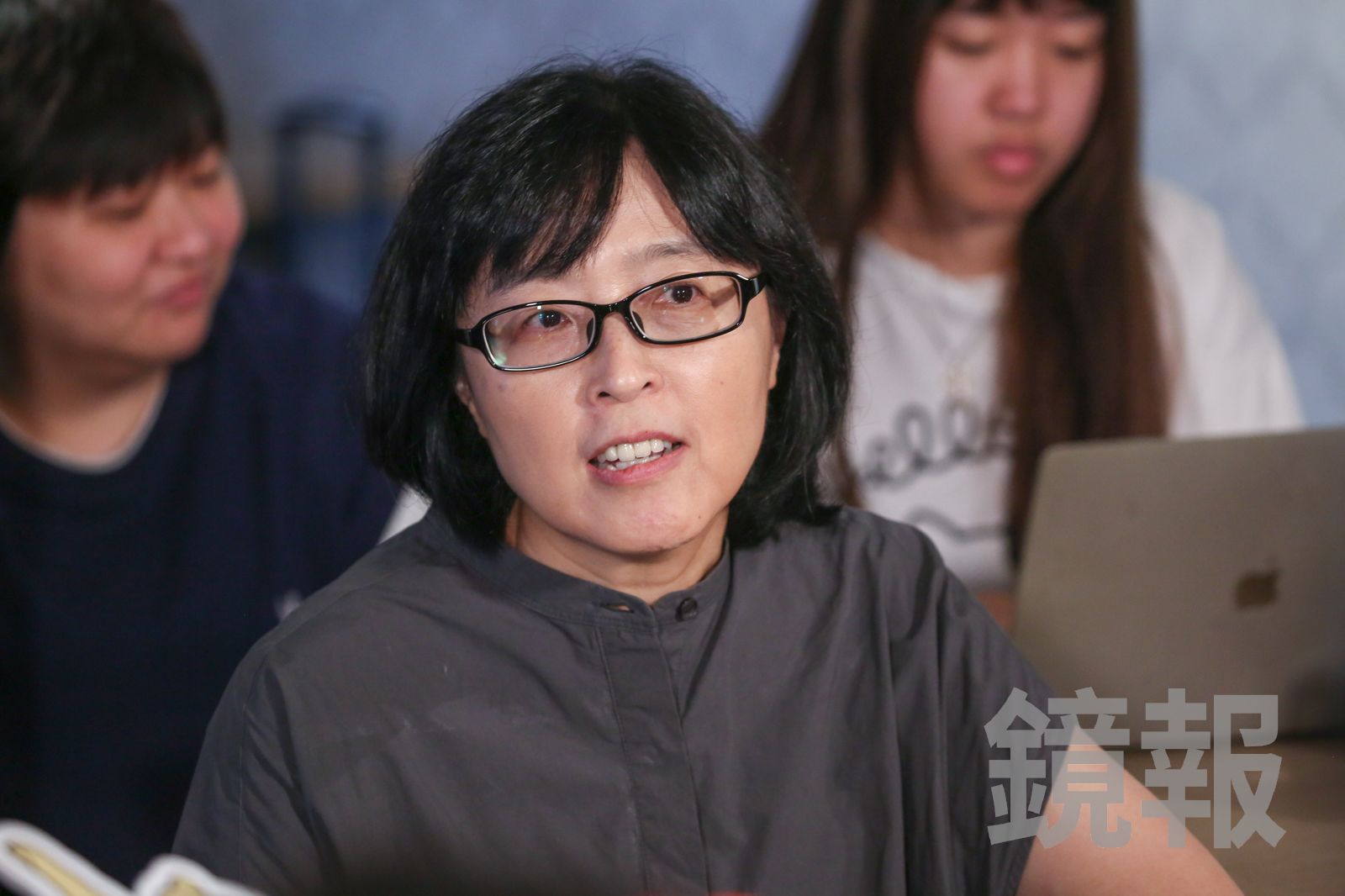 製作人施珠勵為吳姍儒抱不平。董孟航攝