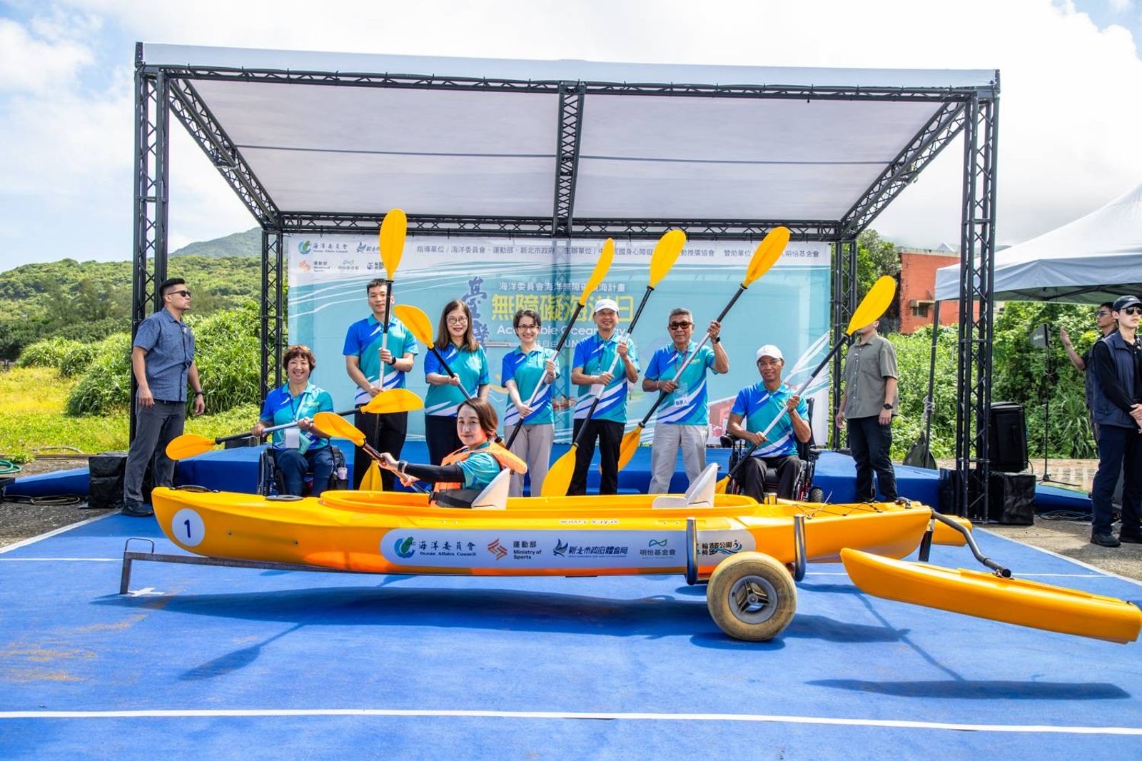200名輪椅勇士福隆親海！台灣無障礙海洋日登場　七國派員來台觀摩