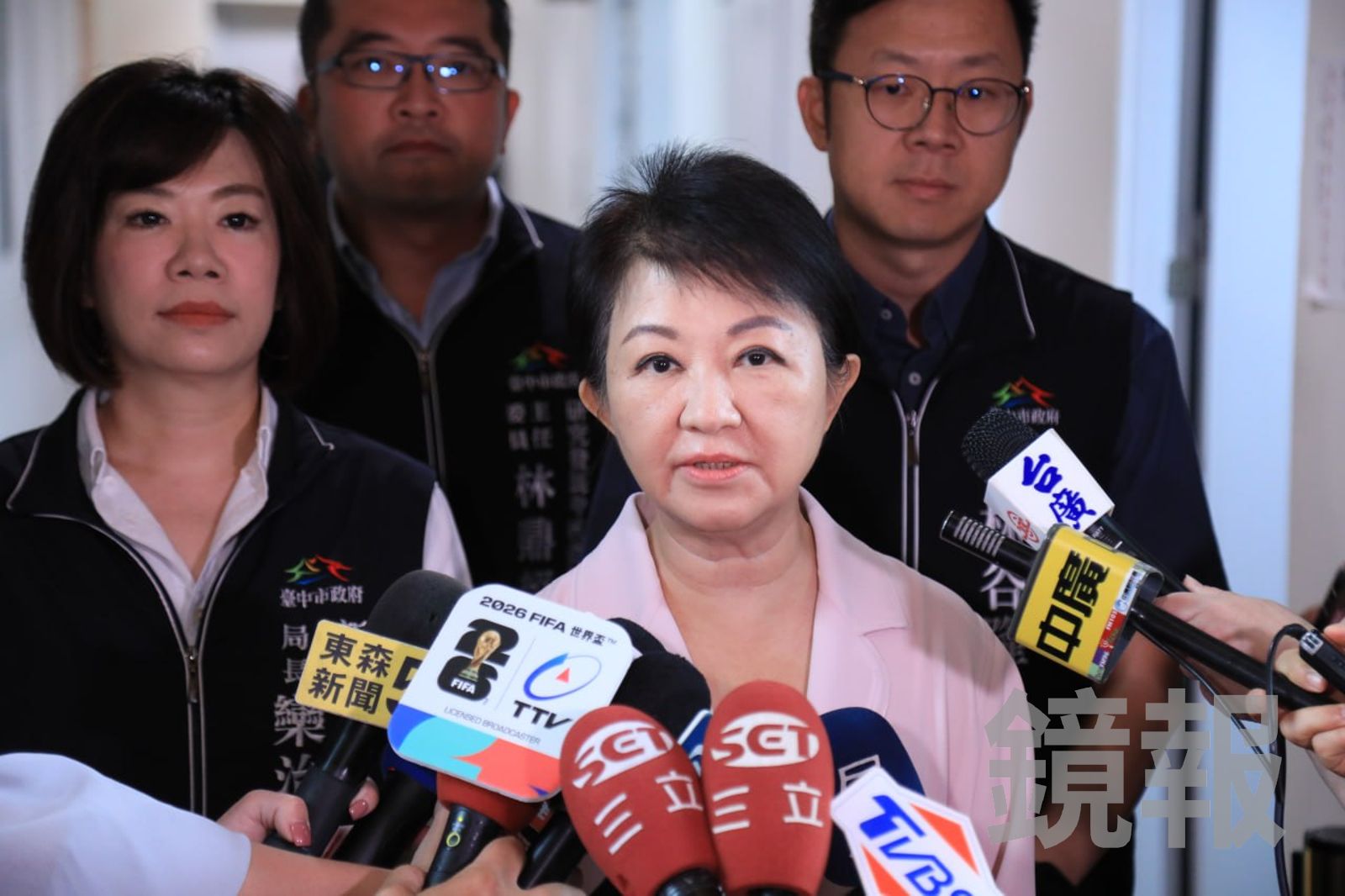 台中市長盧秀燕強調,希望中央盡快派人來處理社宅工地火警後續事宜,尤其是主管工安的部會。民眾提供