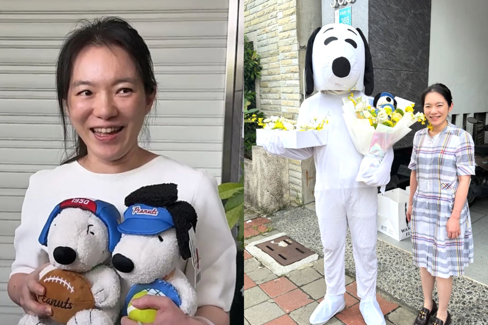 真人版史努比驚喜現身!陳幸妤同框露「幸福笑容」...暖哭11萬人