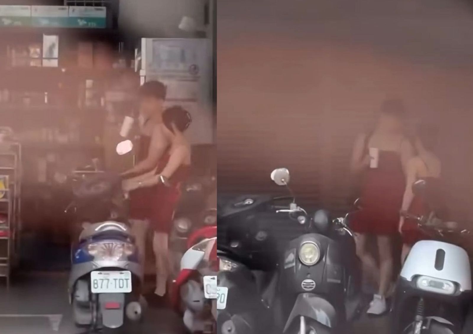 台南街頭驚見「最強情侶裝」！男友穿細肩帶裙陪逛街　路人看呆尖叫：這女生超幸福