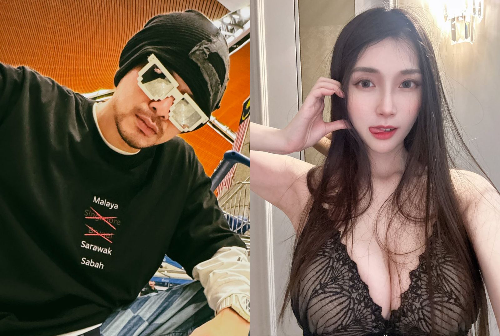 黃明志疑涉入31歲「護理女神」謝侑芯猝逝命案,遭警方逮捕並起訴持有毒品與濫用毒品罪名。圖/翻攝黃明志臉書、IG@missingvivian