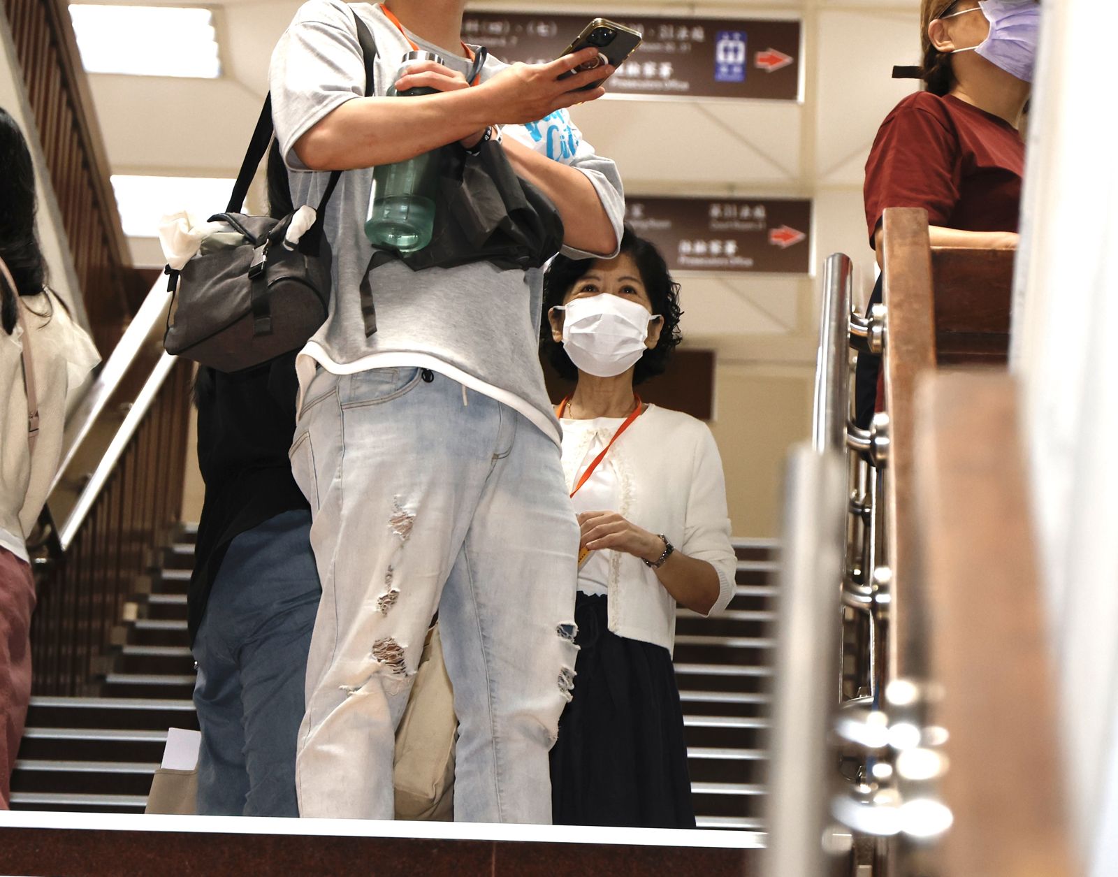 柯文哲出庭，妻子陳佩琪出席旁聽。攝影姜永年