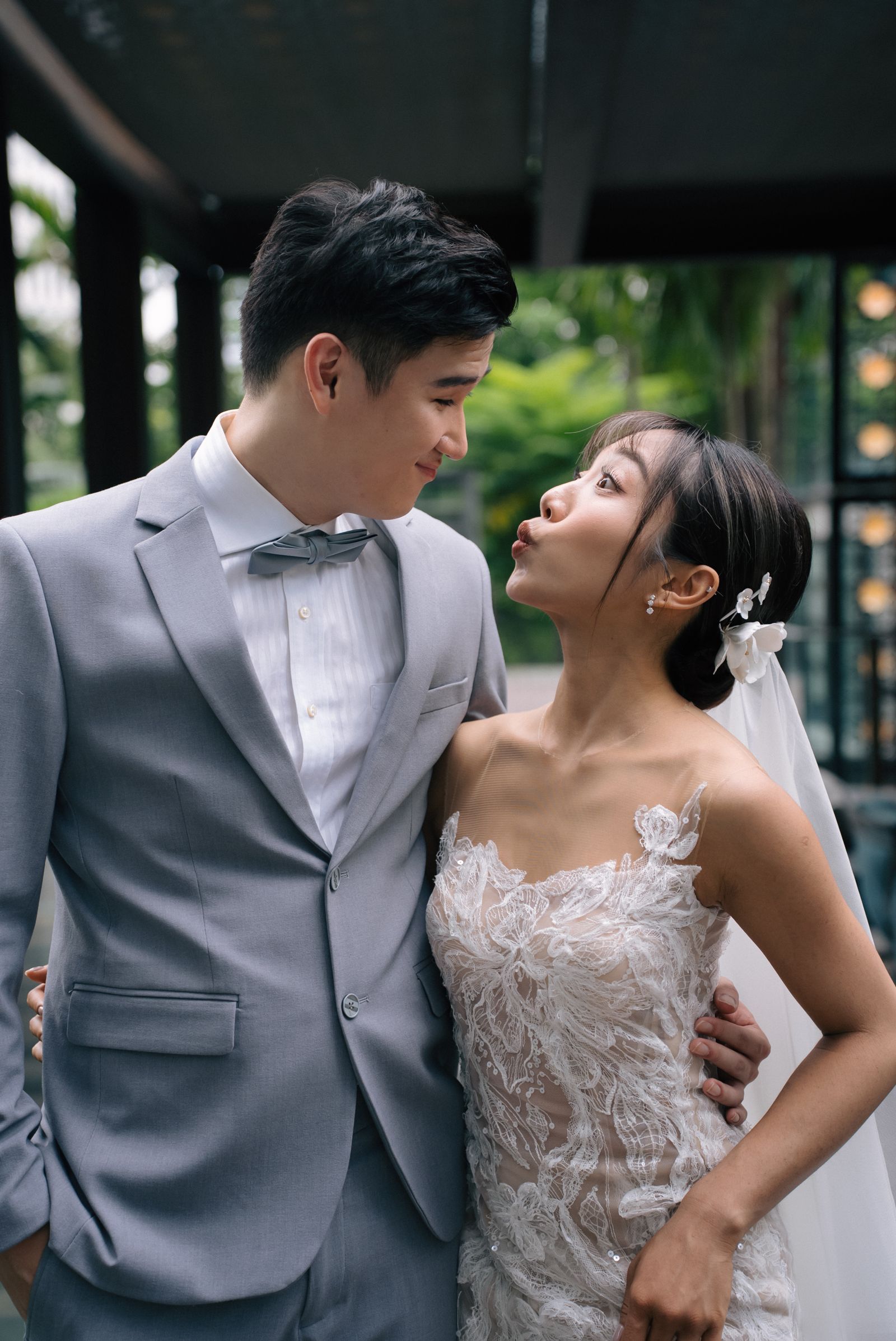 蔡佩軒與新加坡籍老公日前完婚。可瑞思國際娛樂提供