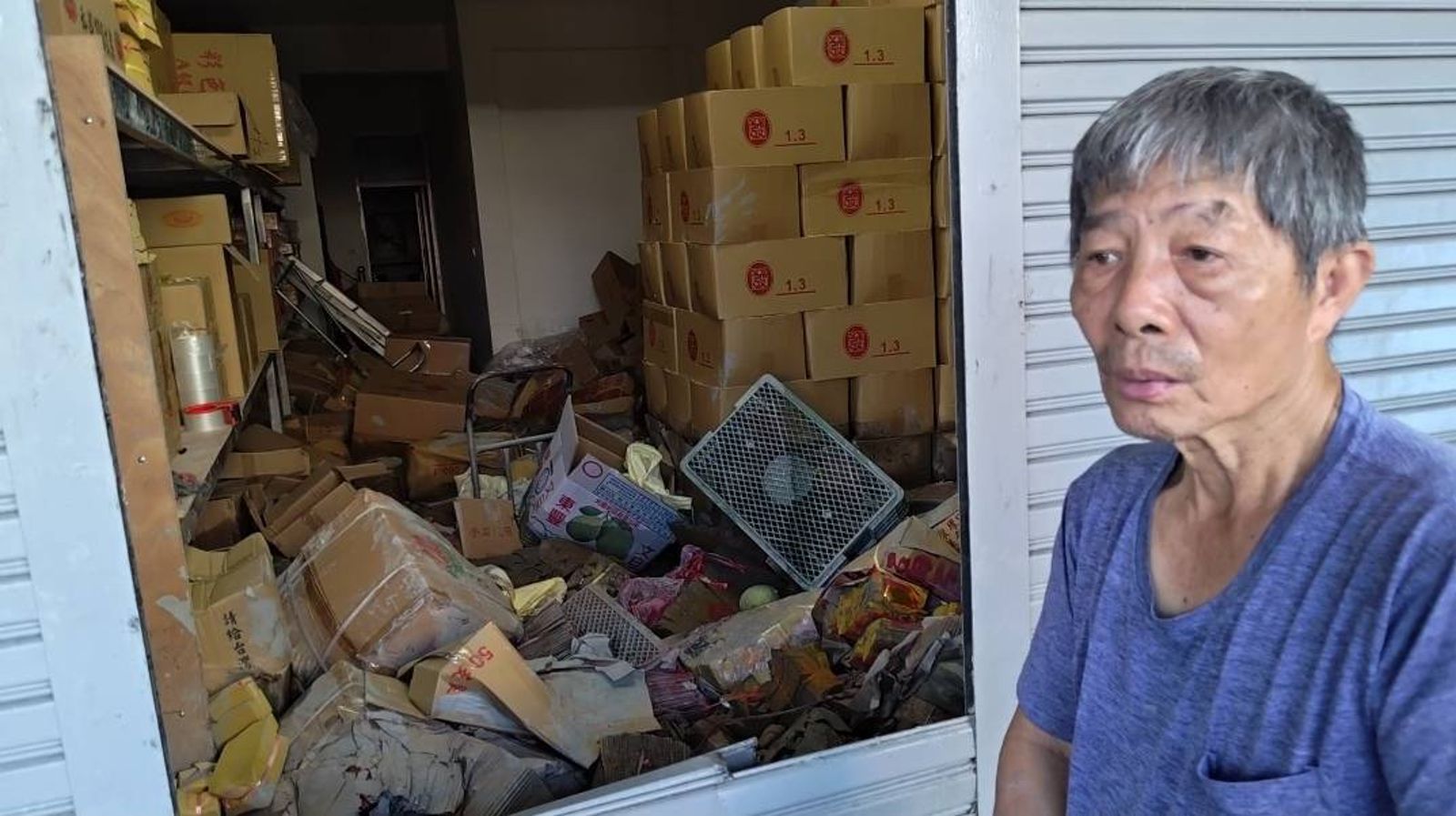 光復雜貨店、金香行損失慘重　老闆：60幾年來沒看過這麼嚴重的！
