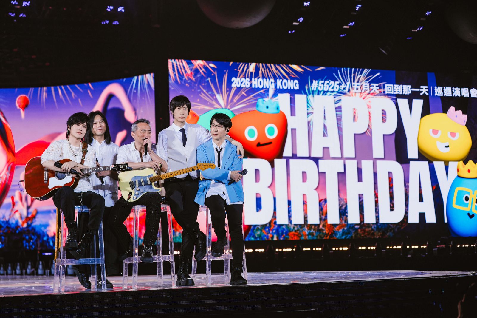 五月天日前在香港開唱。相信音樂提供
