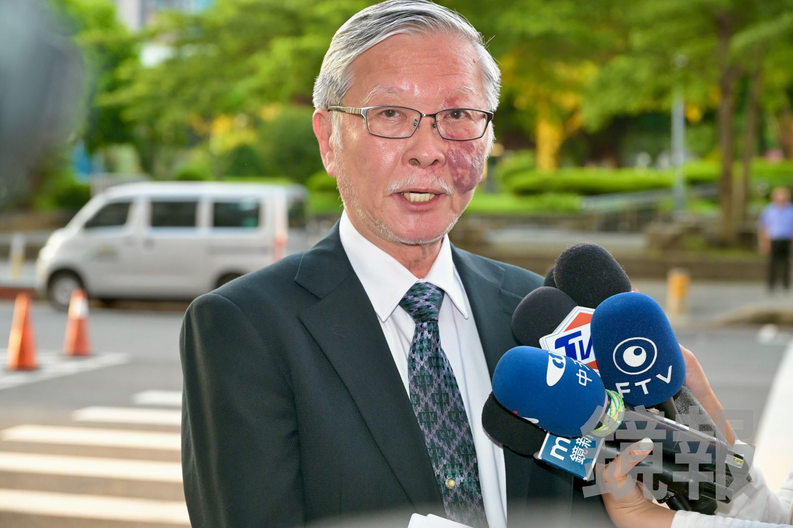 民進黨廉政會主委邱駿彥說，今天廉政會無法對林岱樺涉貪案做出決議。（圖／林煒凱攝）