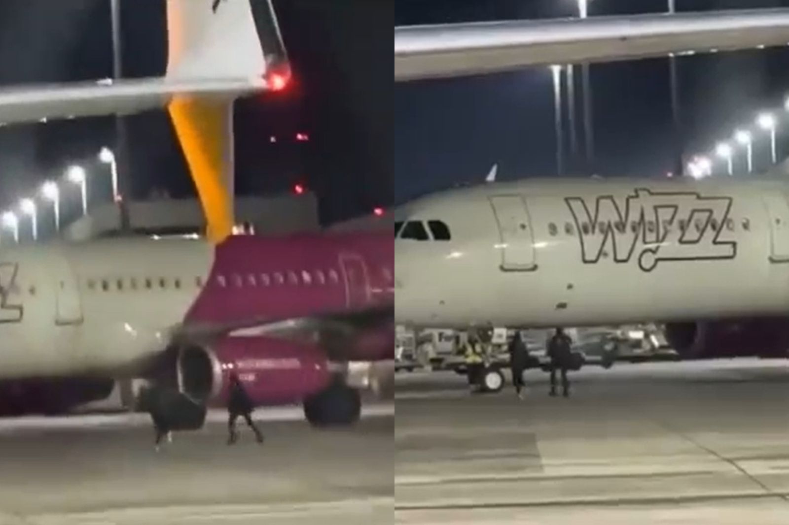 飛機滑行中！2男闖停機坪「肉身攔截」　驚險畫面曝光