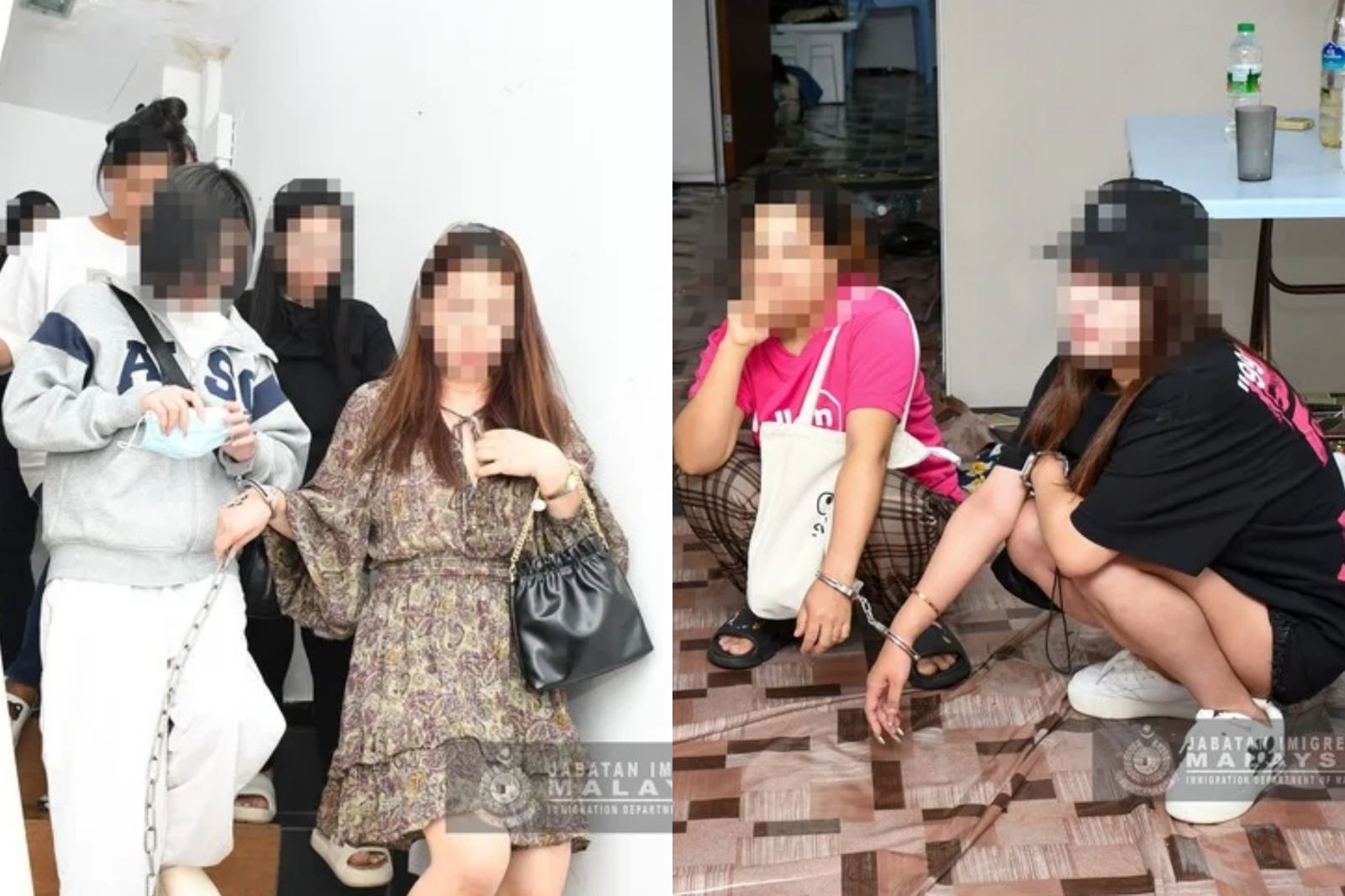 馬來西亞移民局調查多處按摩店院及足療中心共42名女子提供性服務。圖／翻攝自馬來西亞移民局面子書