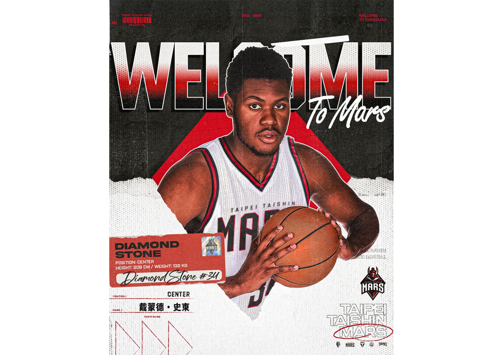 台新戰神補強禁區　「T1最速千分」史東重返台籃