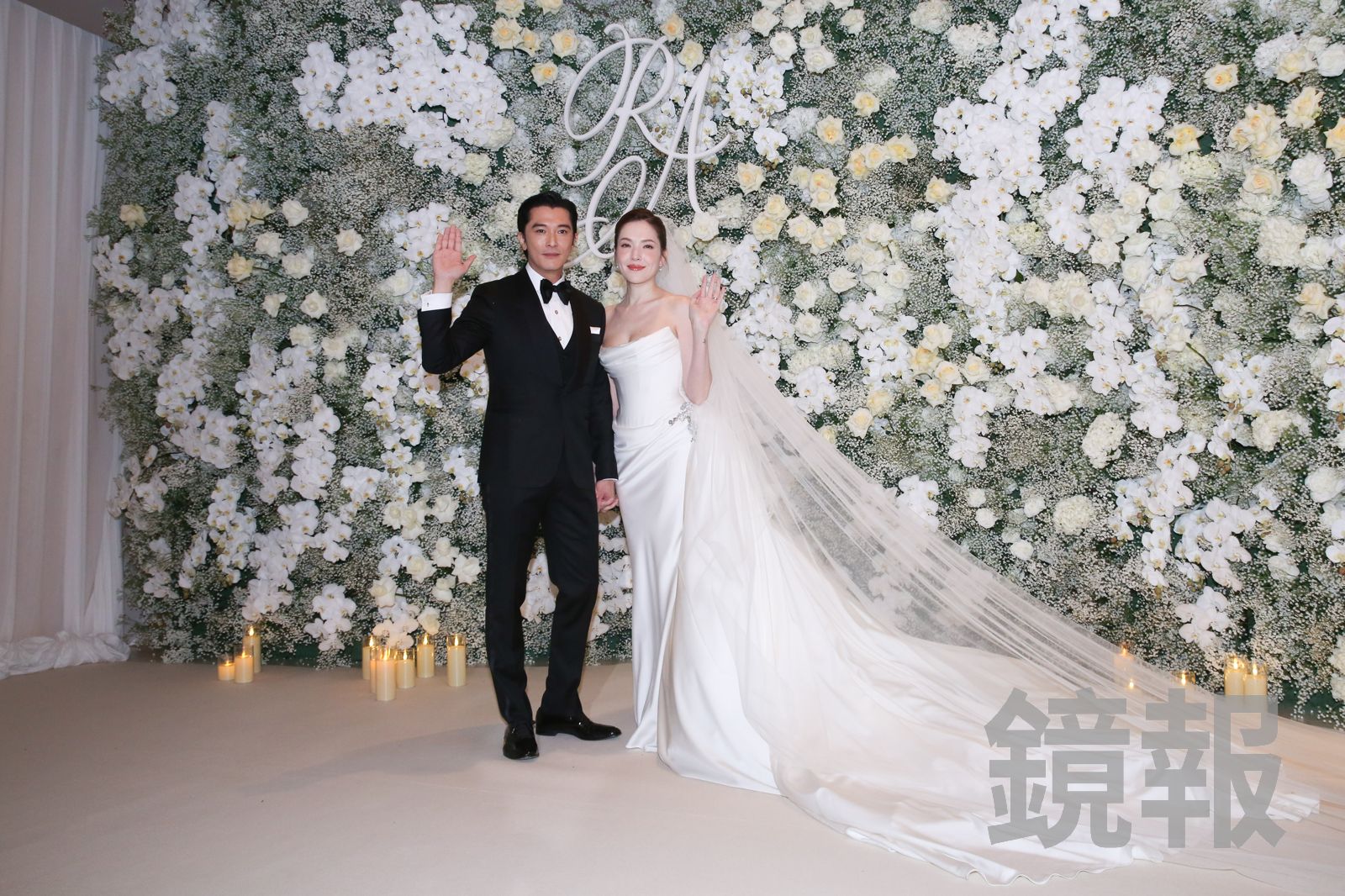 邱澤（左）與許瑋甯舉辦浪漫婚禮。董孟航攝