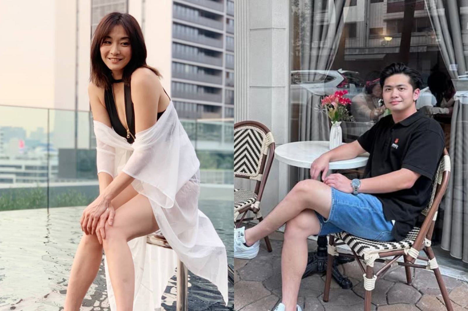 龔益霆(右)在社群自曝與江祖平(左)交往10個月。翻攝自ping 0130、yi_ting0614 IG