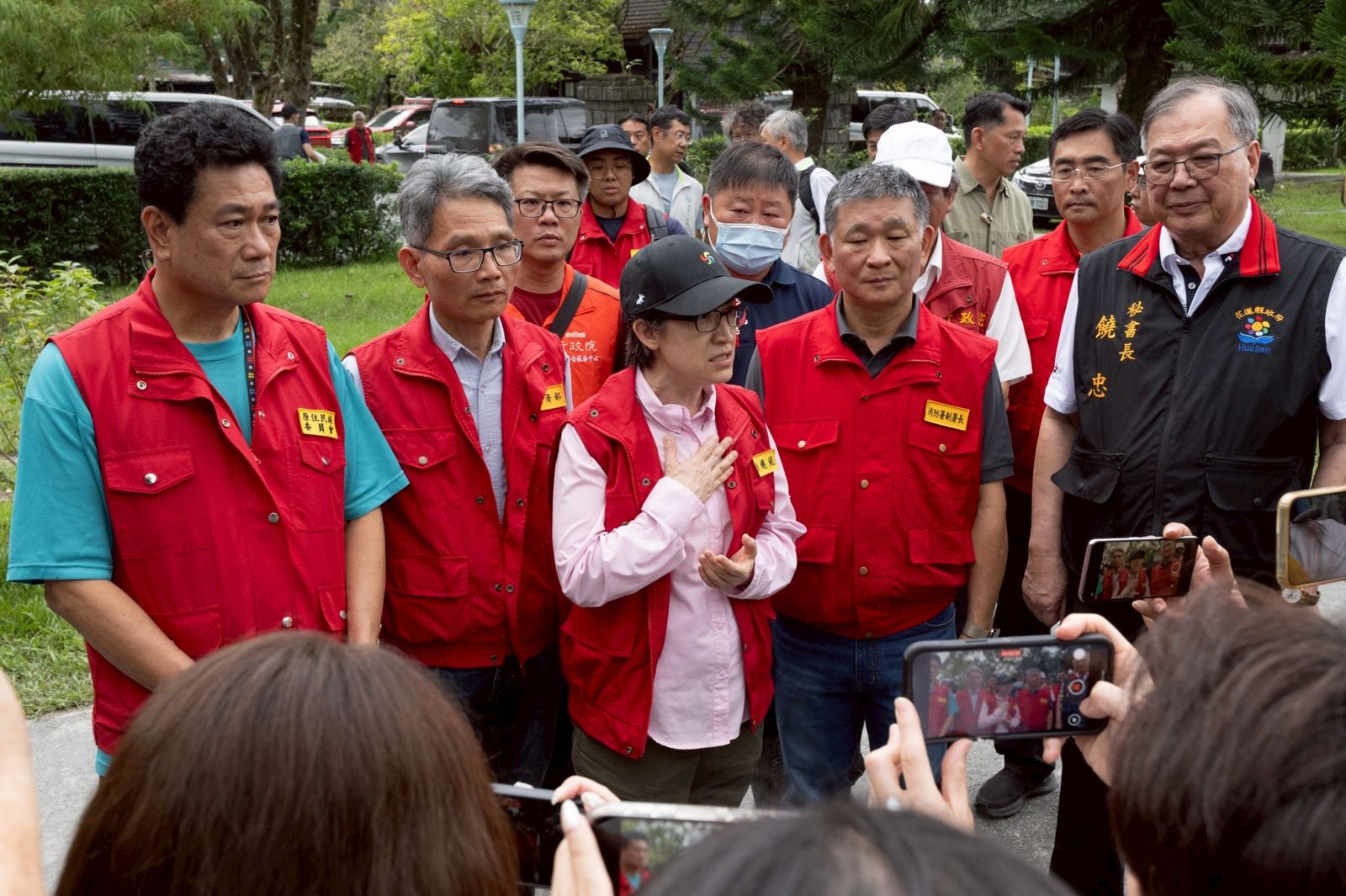 網傳副總統勘災災民應迴避　蕭美琴駁斥：救人優先、從未要求災民移地