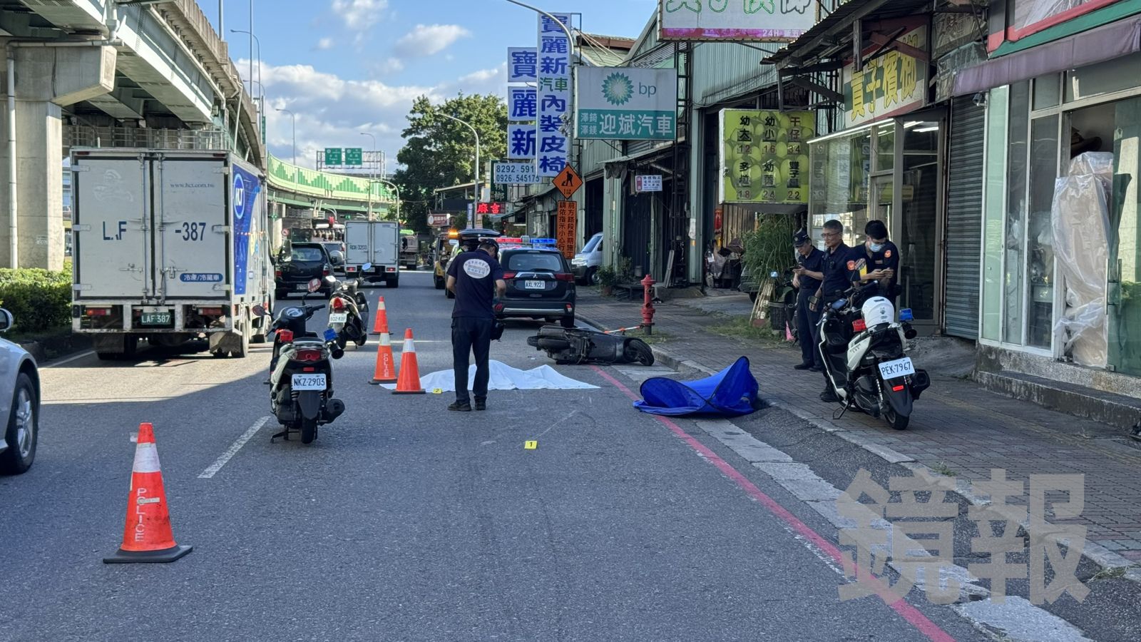 影像曝光／驚悚！7旬翁遭砂石車爆頭　目擊者：腦漿噴滿地