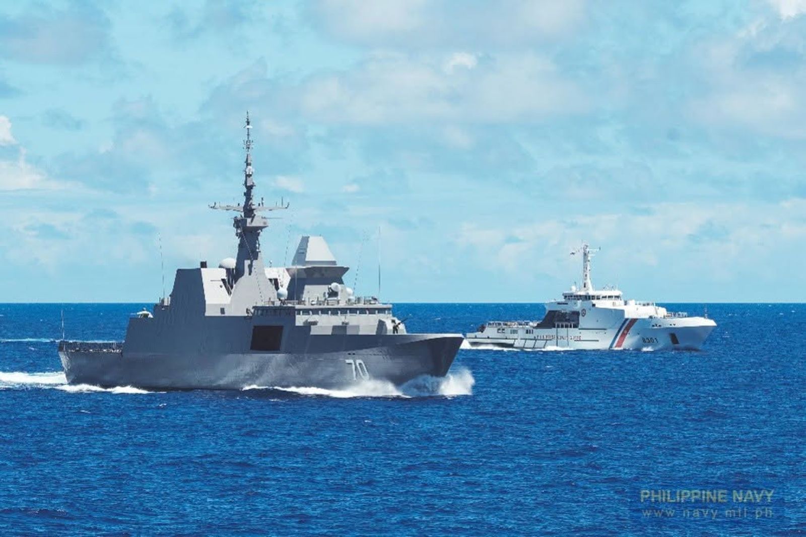 除了對台灣外,中國對菲律賓與日本也同步施壓。圖/翻攝菲律賓海軍FB