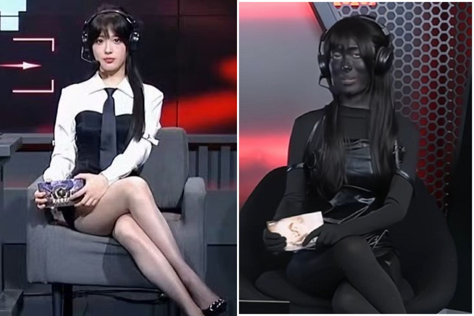 電競正妹主播遭批太暴露　出高招！祖媽給你全身塗黑