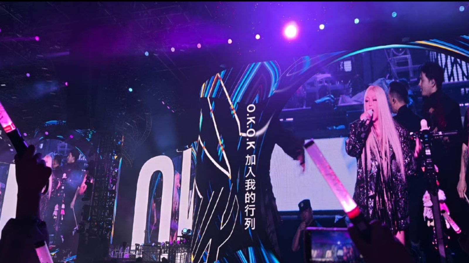 張惠妹5月31日在南昌舉辦演唱會。翻攝微博