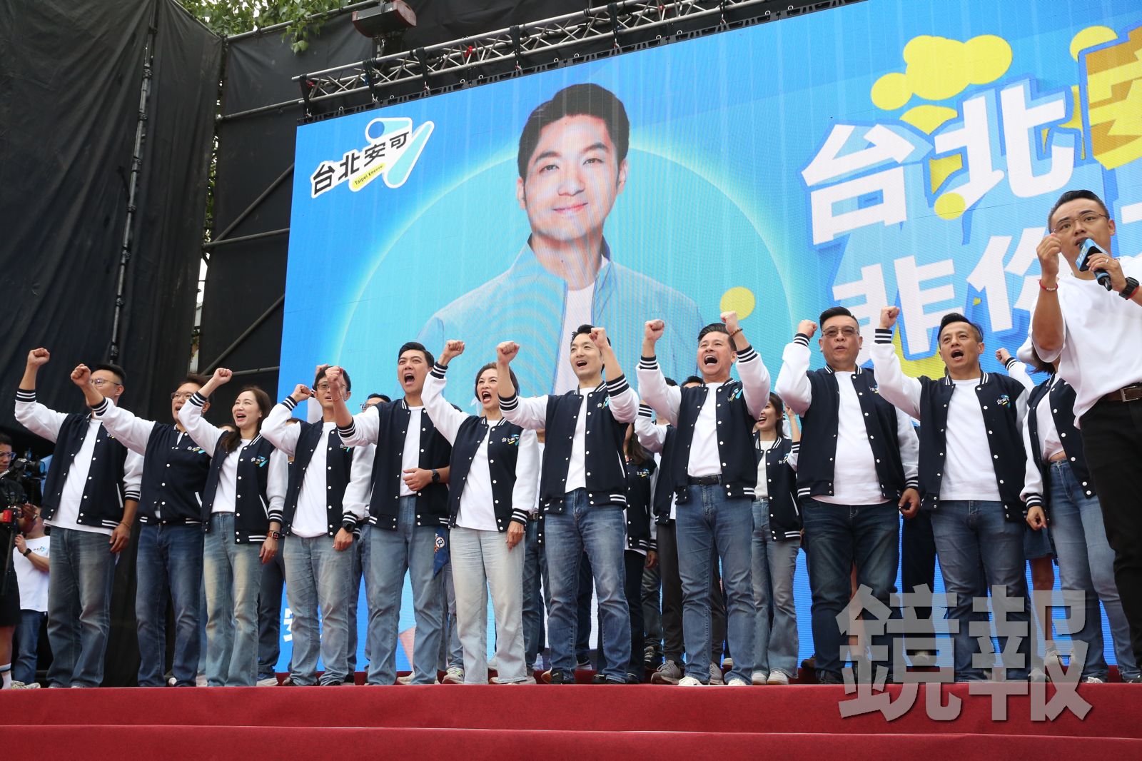 台北市長選舉戰得激烈,國民黨候選人蔣萬安與民進黨候選人沈伯洋的選前之夜場的備受關注。資料照片。攝影董孟航