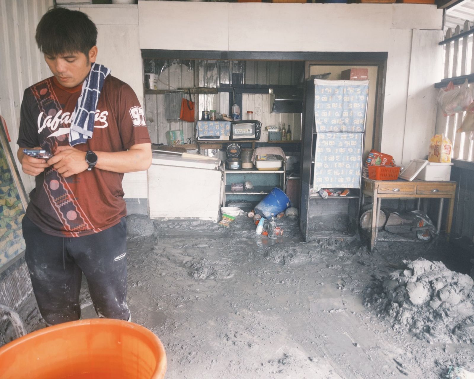 黃恩賜老家的災情嚴重。黃恩賜提供