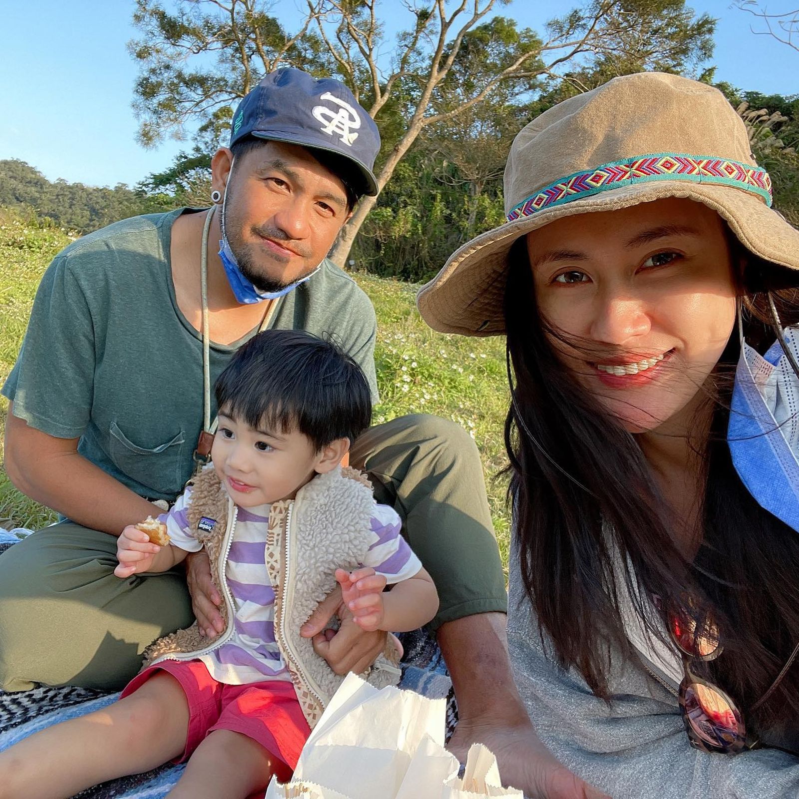 張震嶽老婆懷第二胎。翻攝Sawu Koyouan．莎霧 谷悠岸臉書