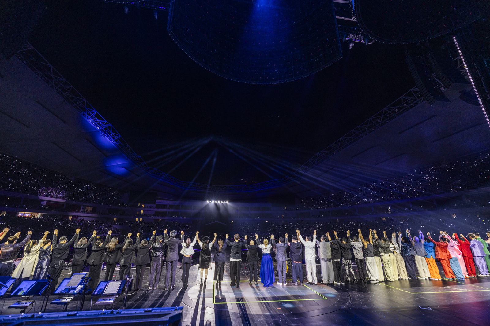 梁靜茹首次挑戰在戶外場館巡演，情歌天后氣勢全開。超級圓頂提供