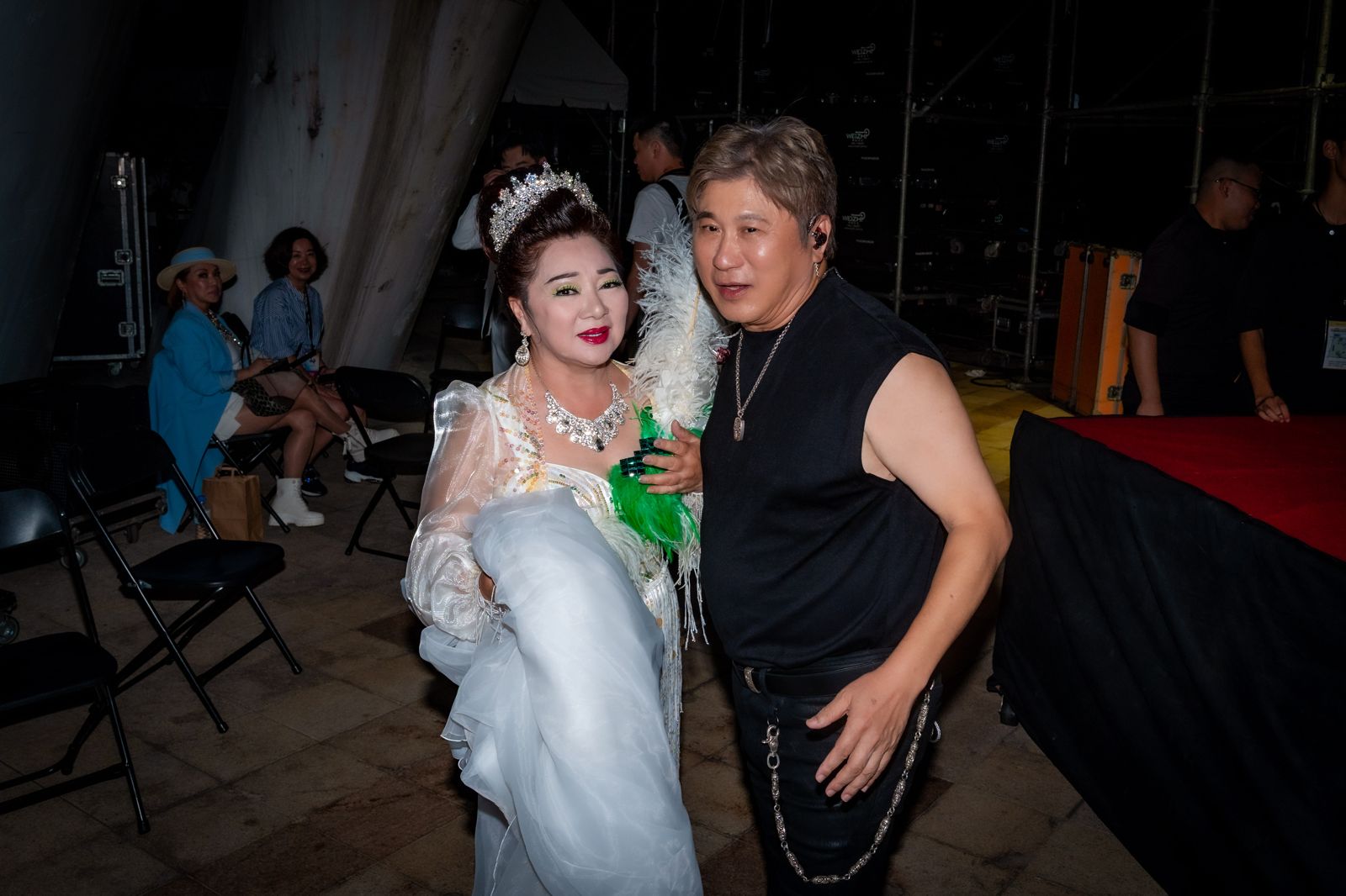 白冰冰（左起）、胡瓜私交甚篤。三立提供