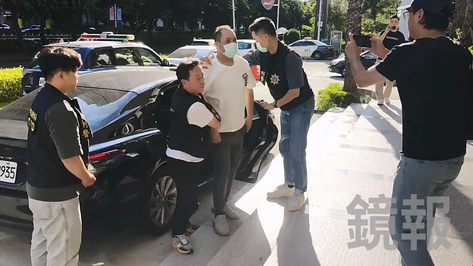 攻擊矢板明夫的廖港發。資料照片