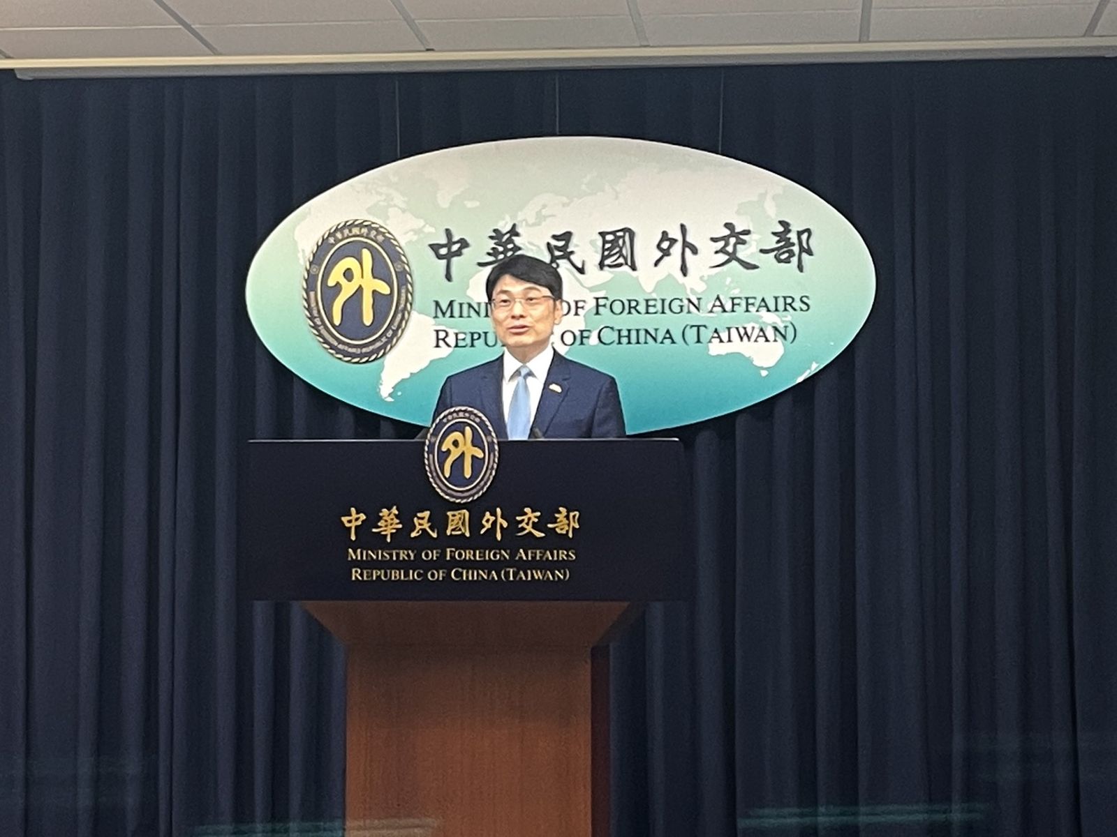 針對傳有多位統派與泛藍人士將參與九三閱兵,外交部發言人蕭光偉今天(2日)表示,此舉不僅違背台灣主流民意,更不能代表台灣以及全體人民立場。(圖/陳凱貞攝)