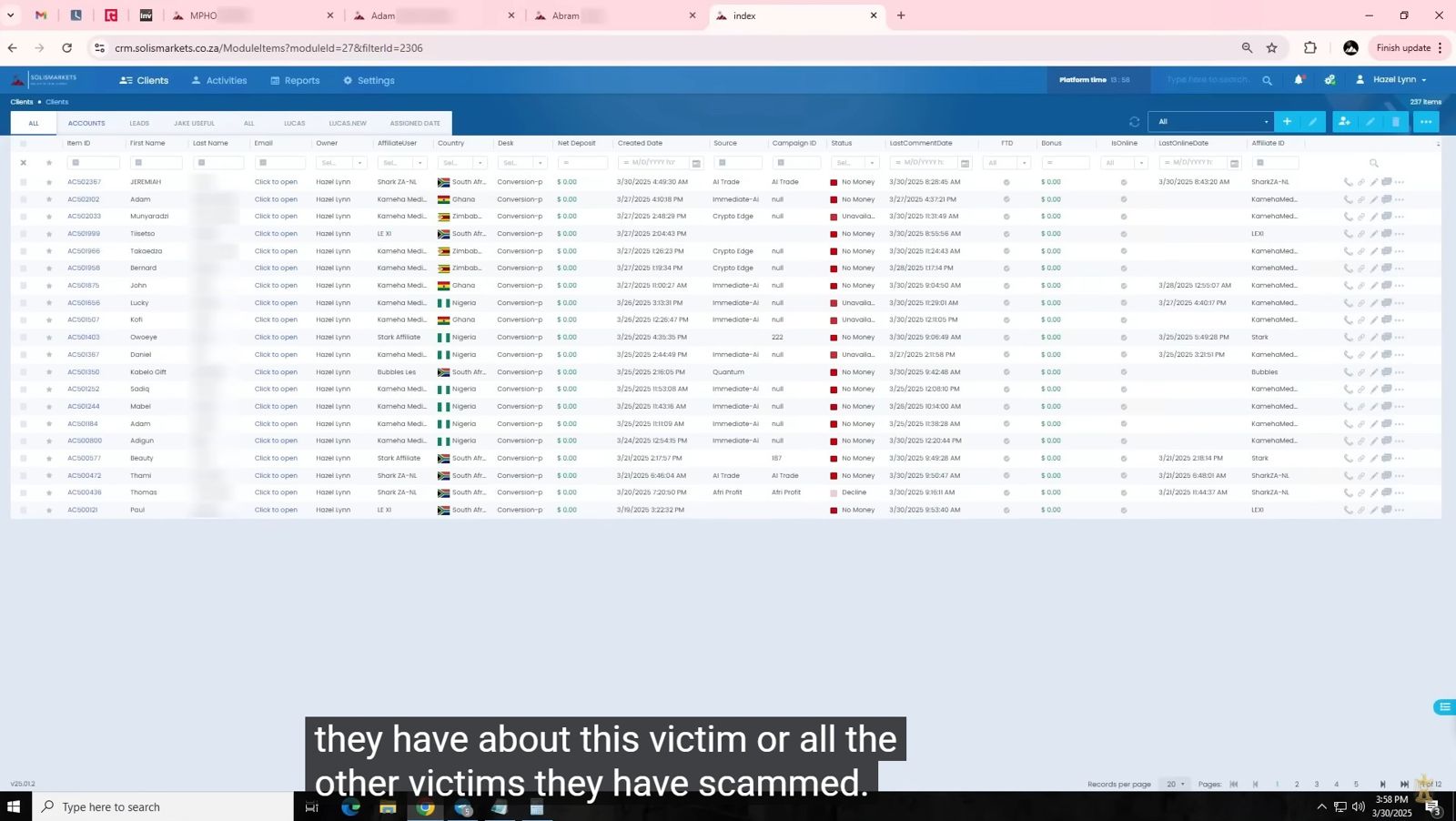詐騙集團可以獲得受害者的個資。圖／翻攝自YouTube／mrwn