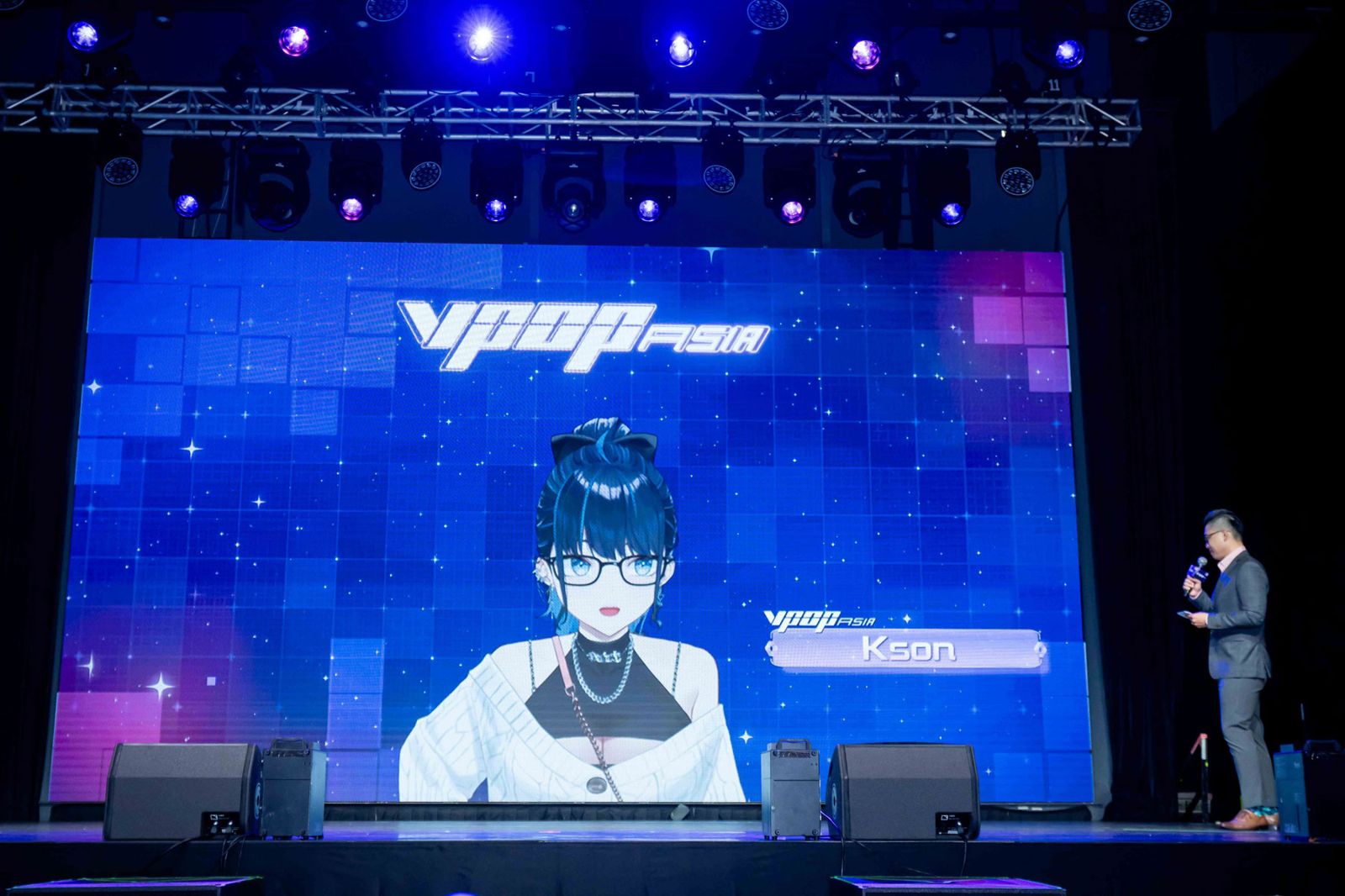 國際級VTuber Kson擔任《V-POP ASIA》記者會嘉賓。圖/VIVE ORIGINALS提供