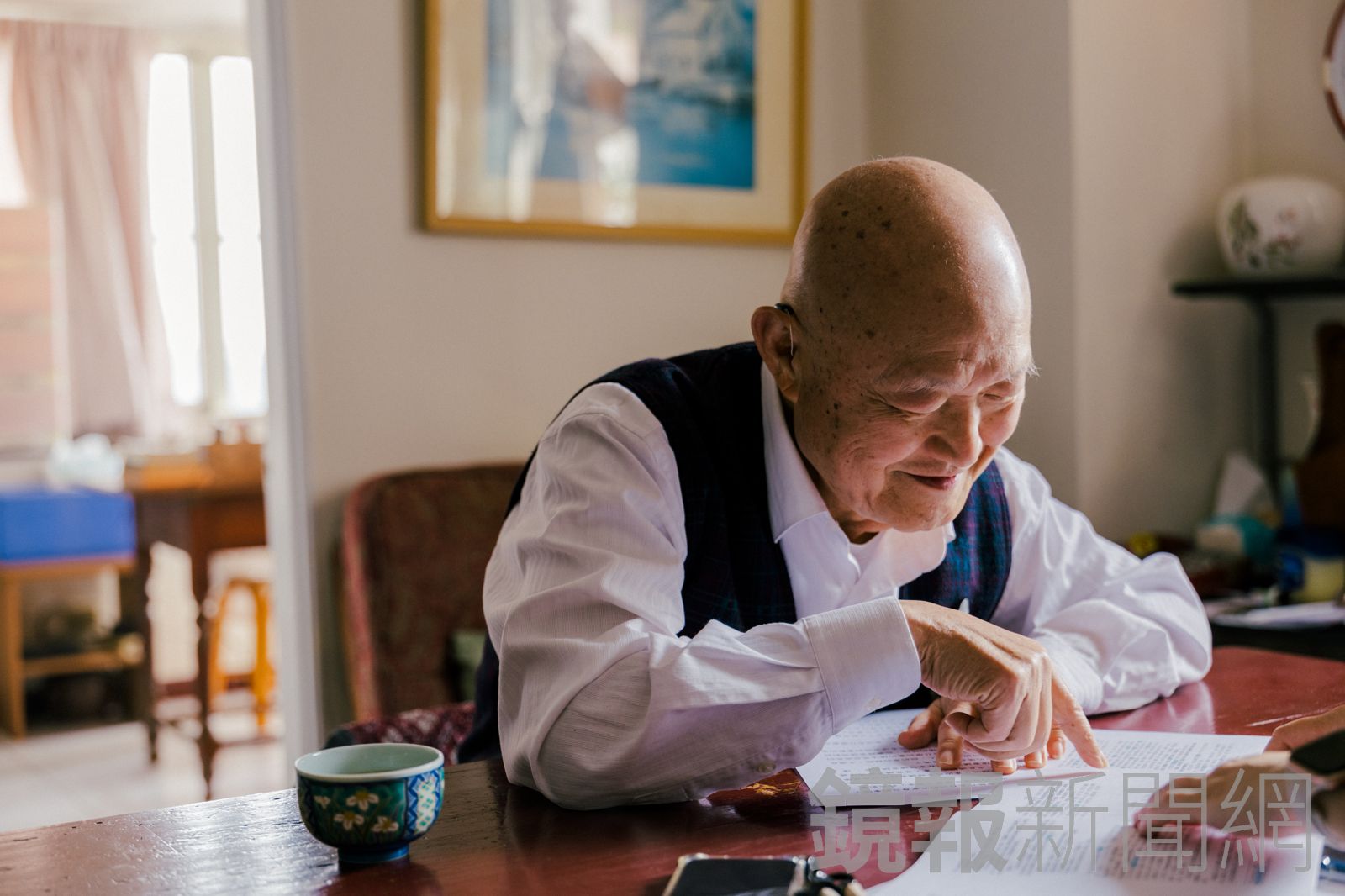 李旺台認為，小說的語言可以配合故事情境，開始嘗試以客家話和台語文融入寫作。圖／桑杉學攝