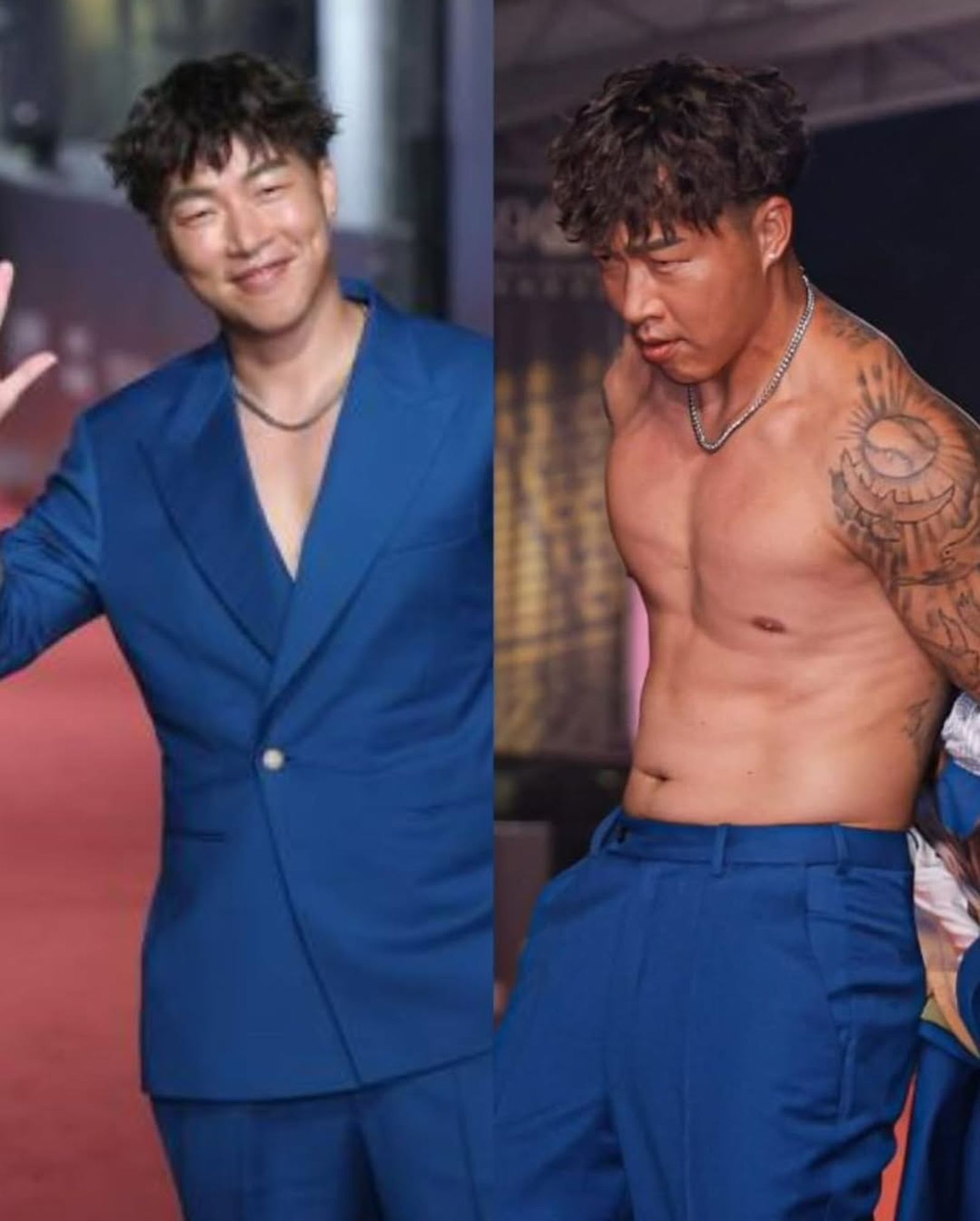 郭泓志去年走紅毯大秀腹肌。翻攝IG@kuola68