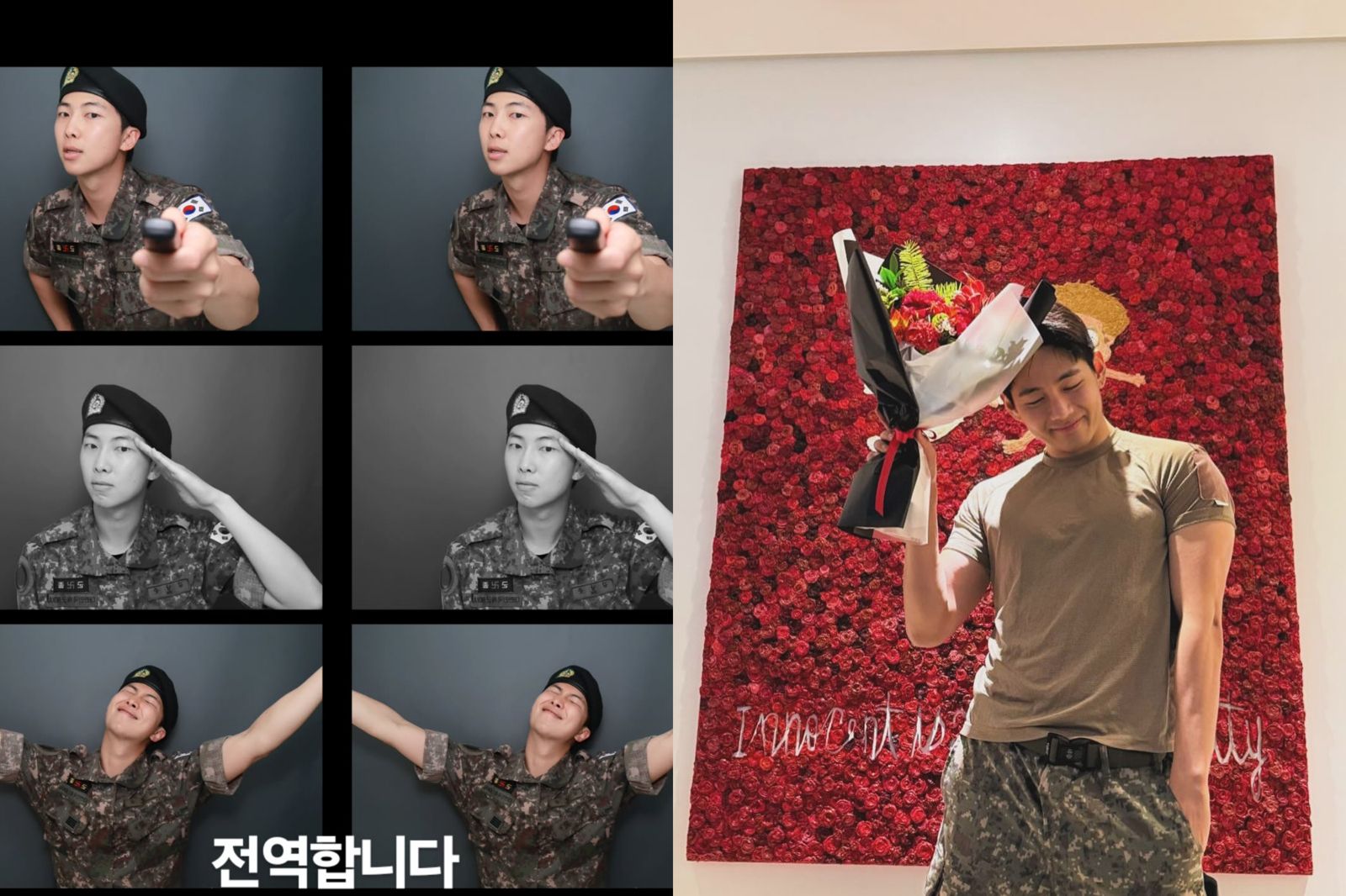 BTS成員RM、V嗨喊「退伍了」 HYBE大樓打出WE ARE BACK