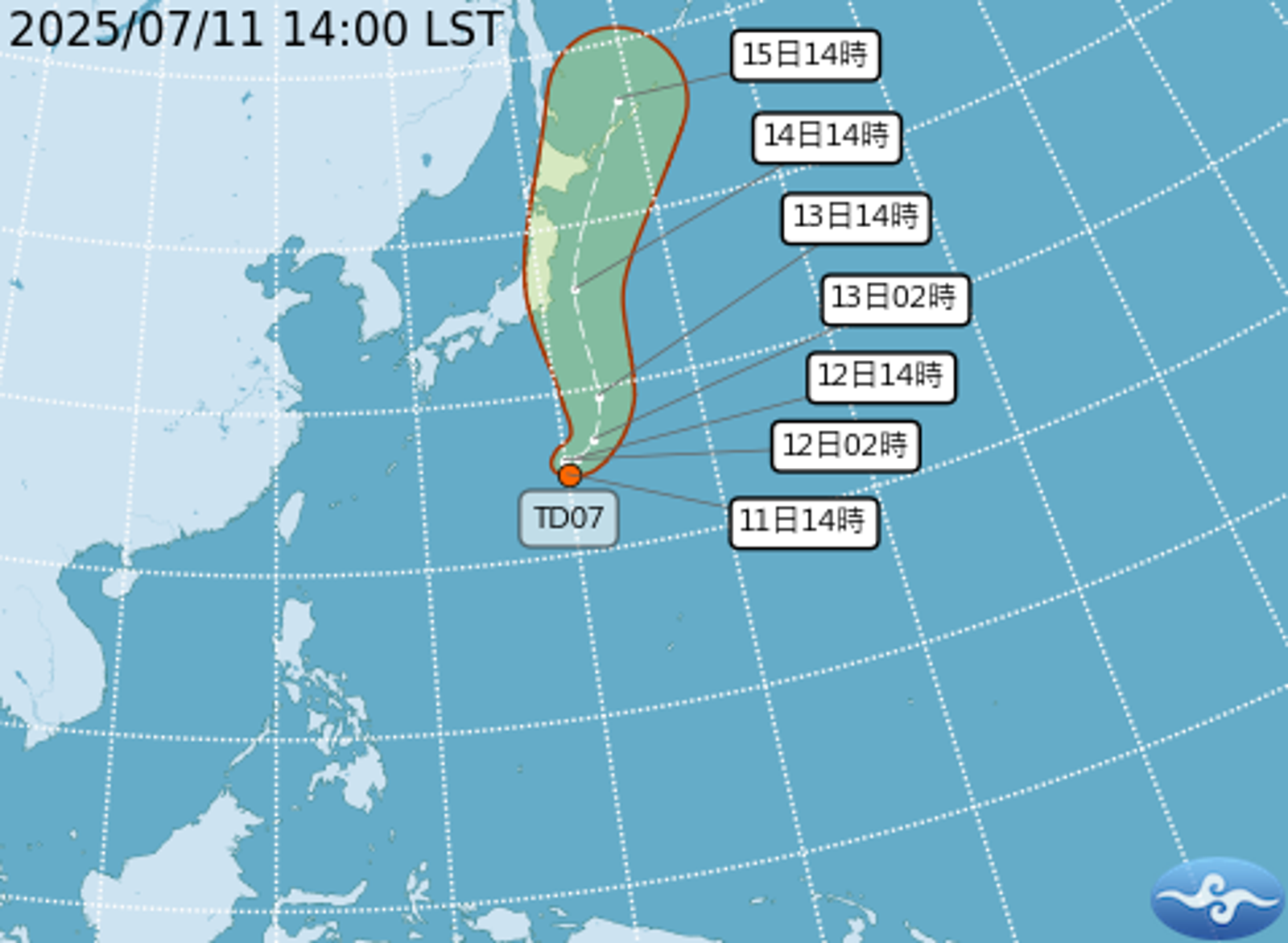 快訊／熱帶低壓恐24小時增強為「百合颱風」　對台影響曝
