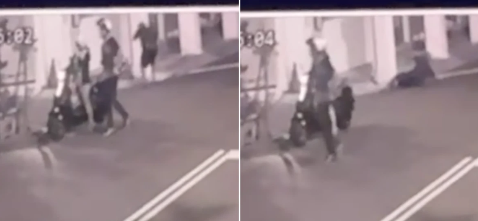 42歲李男負傷逃亡,但最後仍抱頭倒地。讀者提供