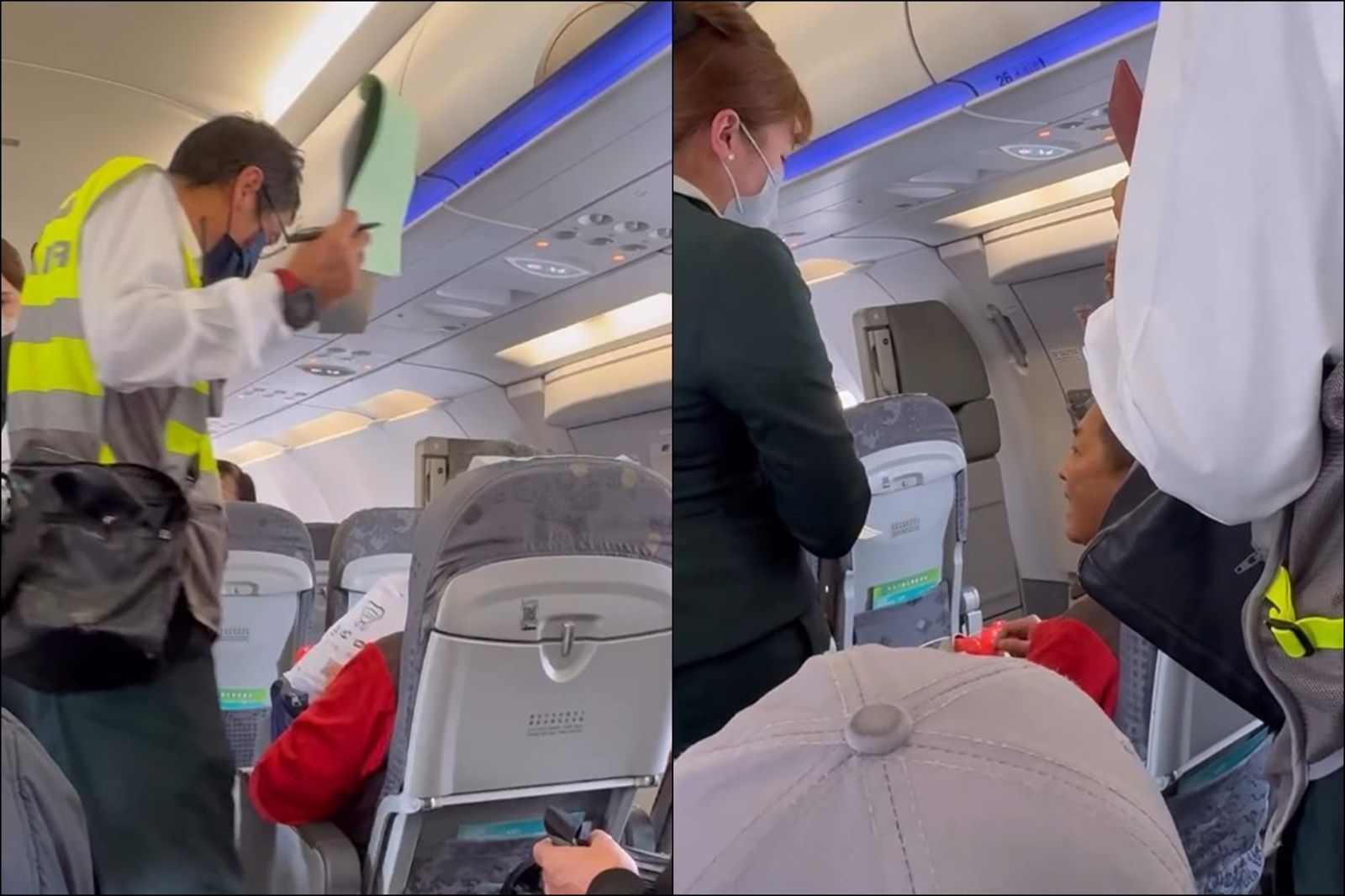 飛機上也有奧客！中年男「亂換位」還罵空服員：爛透了…遭帶走時驚吐「死刑犯人名」