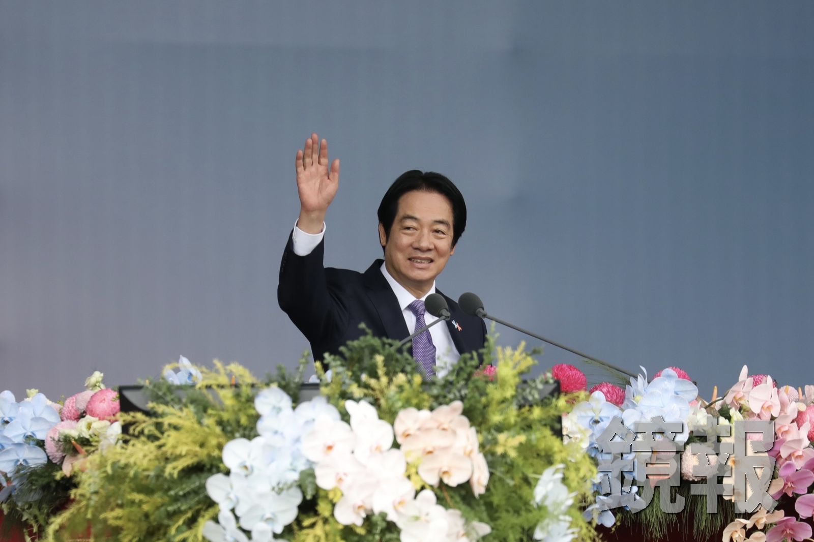 總統賴清德在國慶演說中提到能源政策,並表示「我們不為意識形態排除選項。」攝影林煒凱
