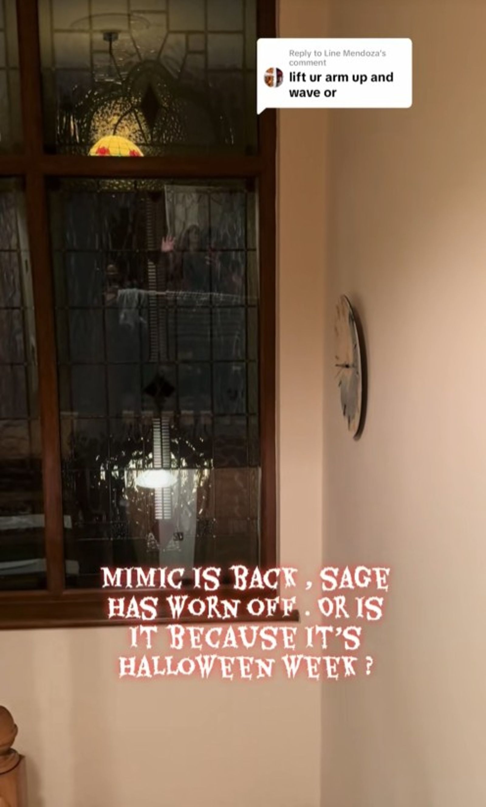 這已不是菲爾扎娜第一次在家中拍到鬼影。圖/翻攝自TikTok/dressingroomdiaries93