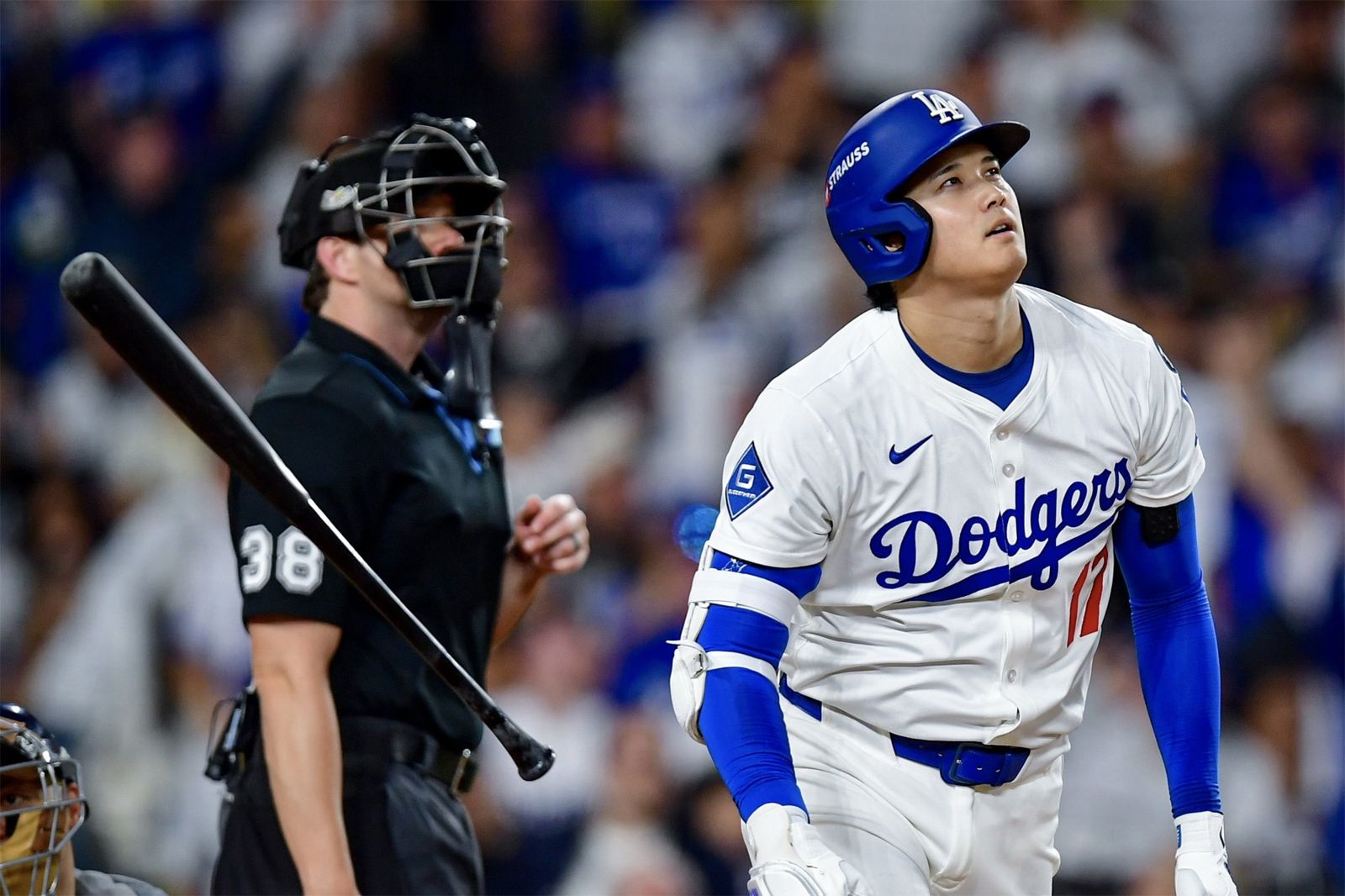 MLB/一戰粉碎低潮!投手大谷10K、打者翔平三響砲 道奇橫掃釀酒人晉級世界大賽