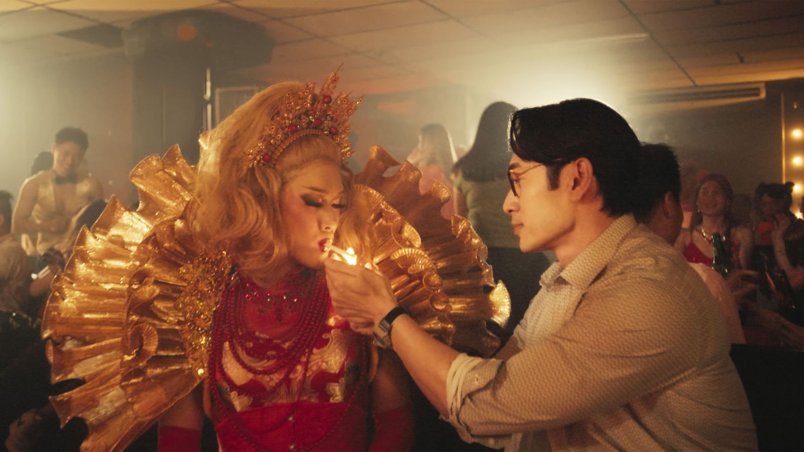 路斯明（右）在《好孩子》中飾演許瑞奇的男友兼最強後盾。甲上娛樂提供