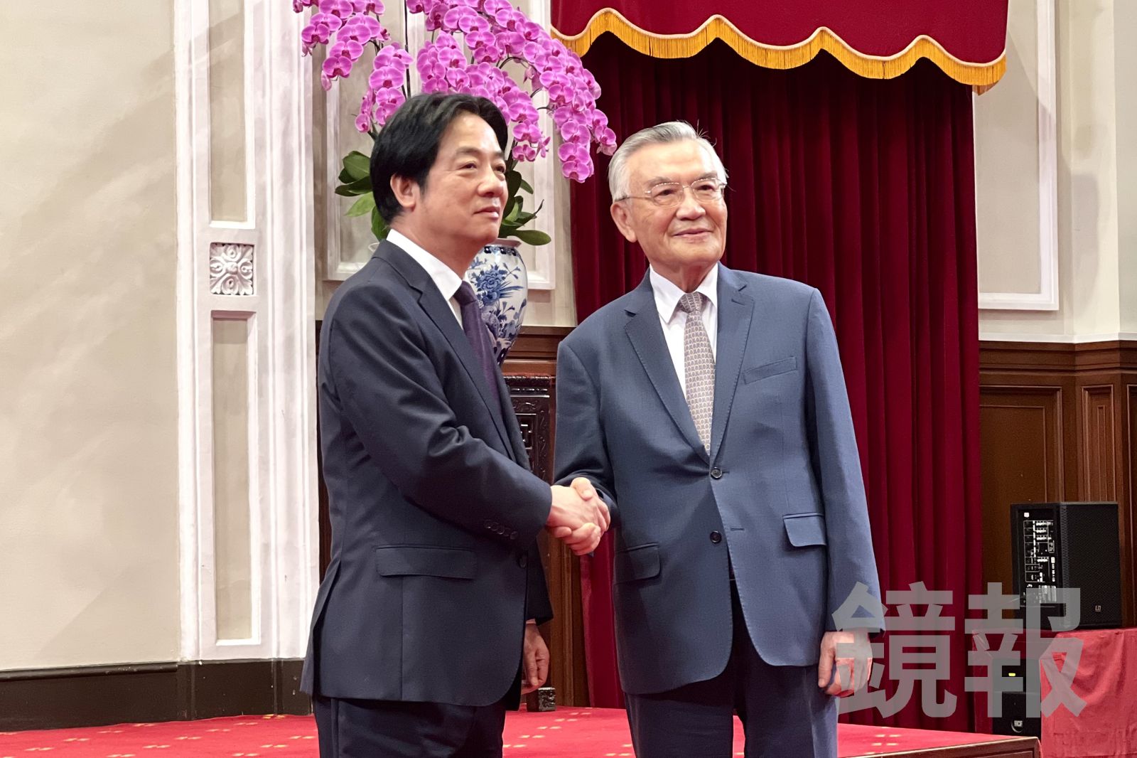 賴清德親自交付3項任務給今年APEC代表林信義。（圖／袁維駿攝）