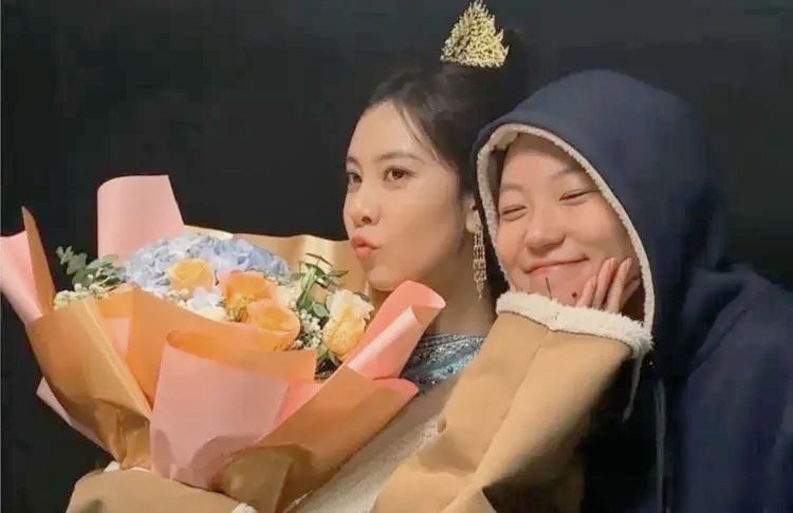 竇靖童(右)被爆戀上中國女星宋妍霏。翻攝我是無敵戰斗微博