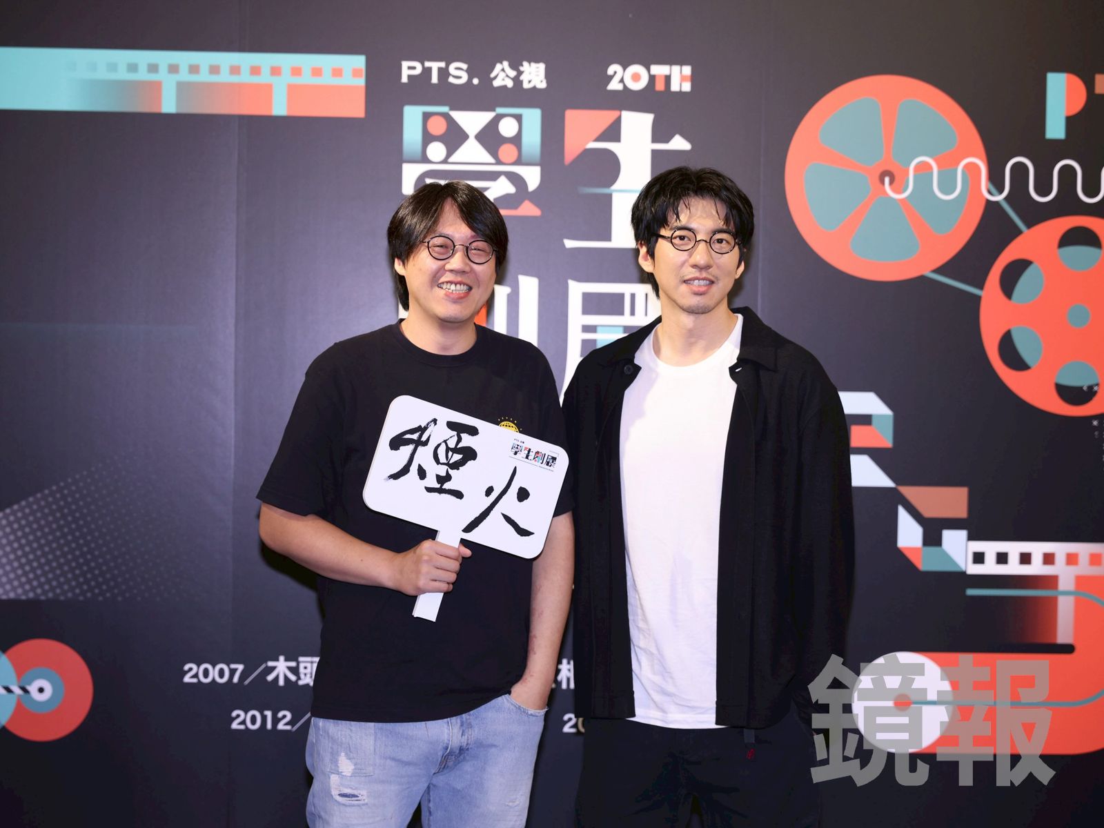 導演曾英庭（左）被說與傅孟柏長得很像。劉耀勻攝