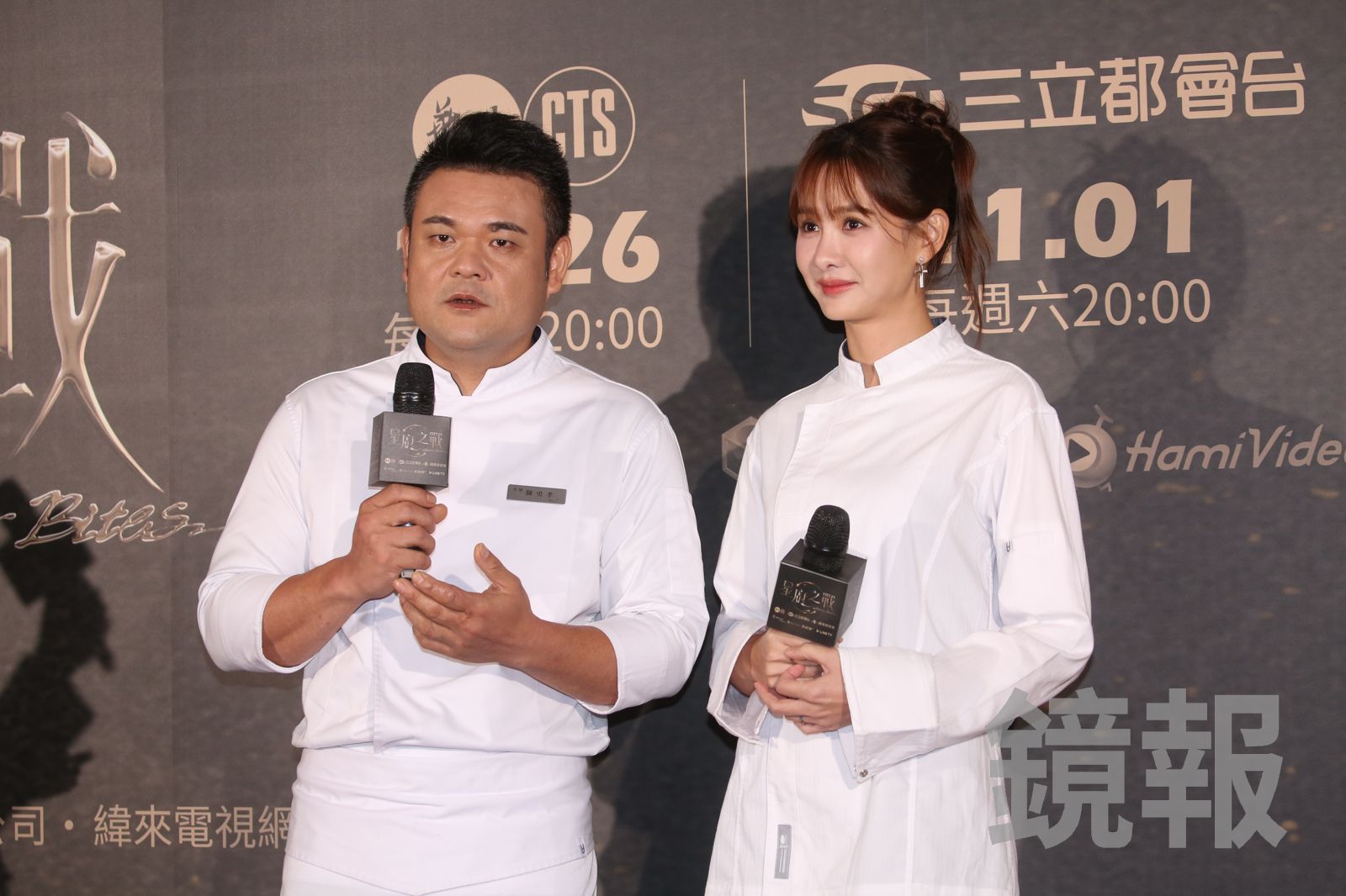 安心亞（右）是一致公認廚藝最佳的廚助。鍾孟航攝