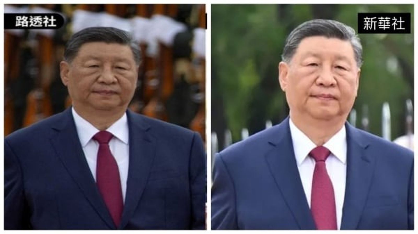 先前也有網友在討論，中國官媒通常也會自動幫習近平「美顏」。圖／翻自《看中國》