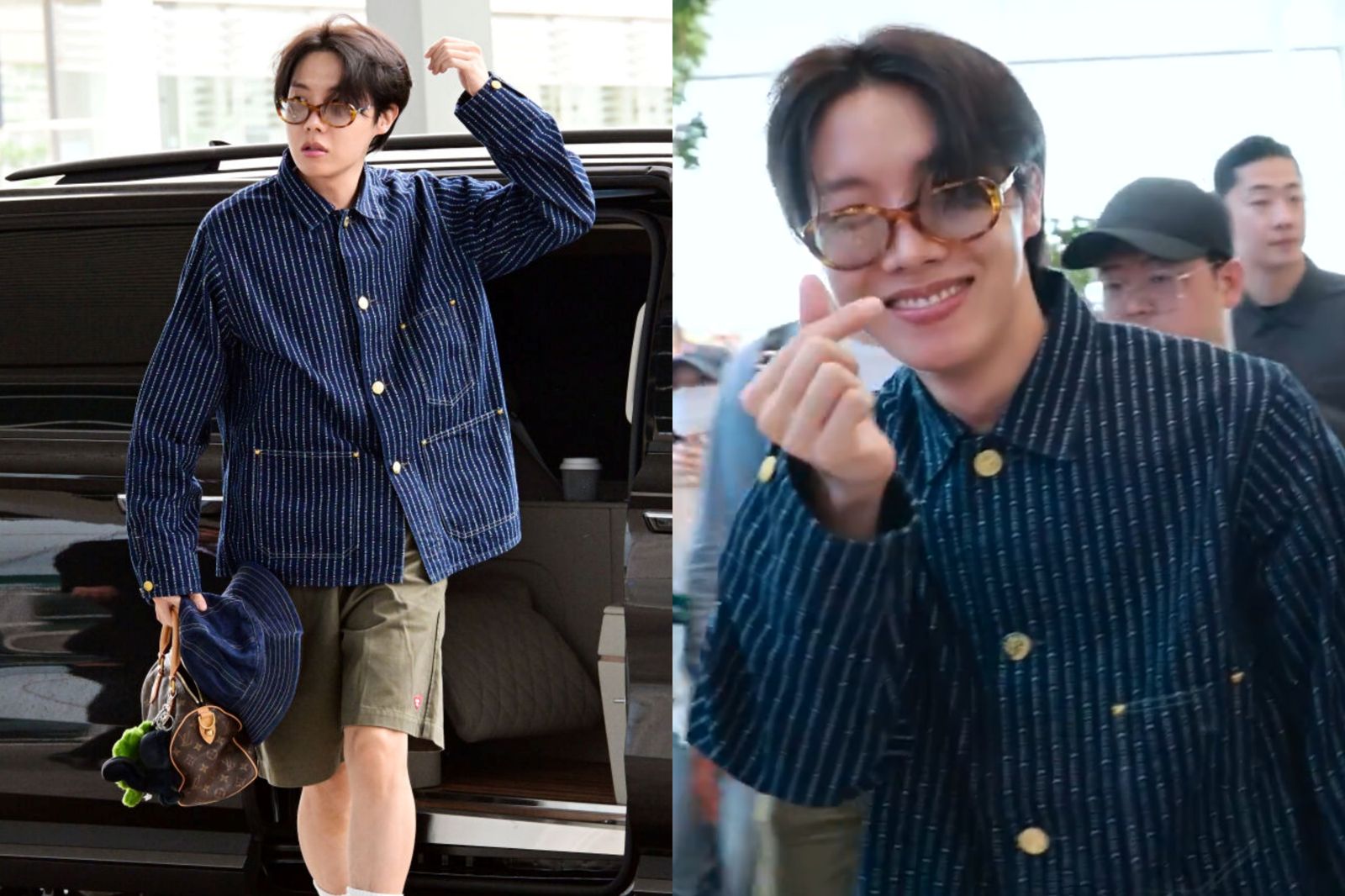 j-hope出發啦！短褲機場時尚曝光　想吃寶島美食：等不及去台北